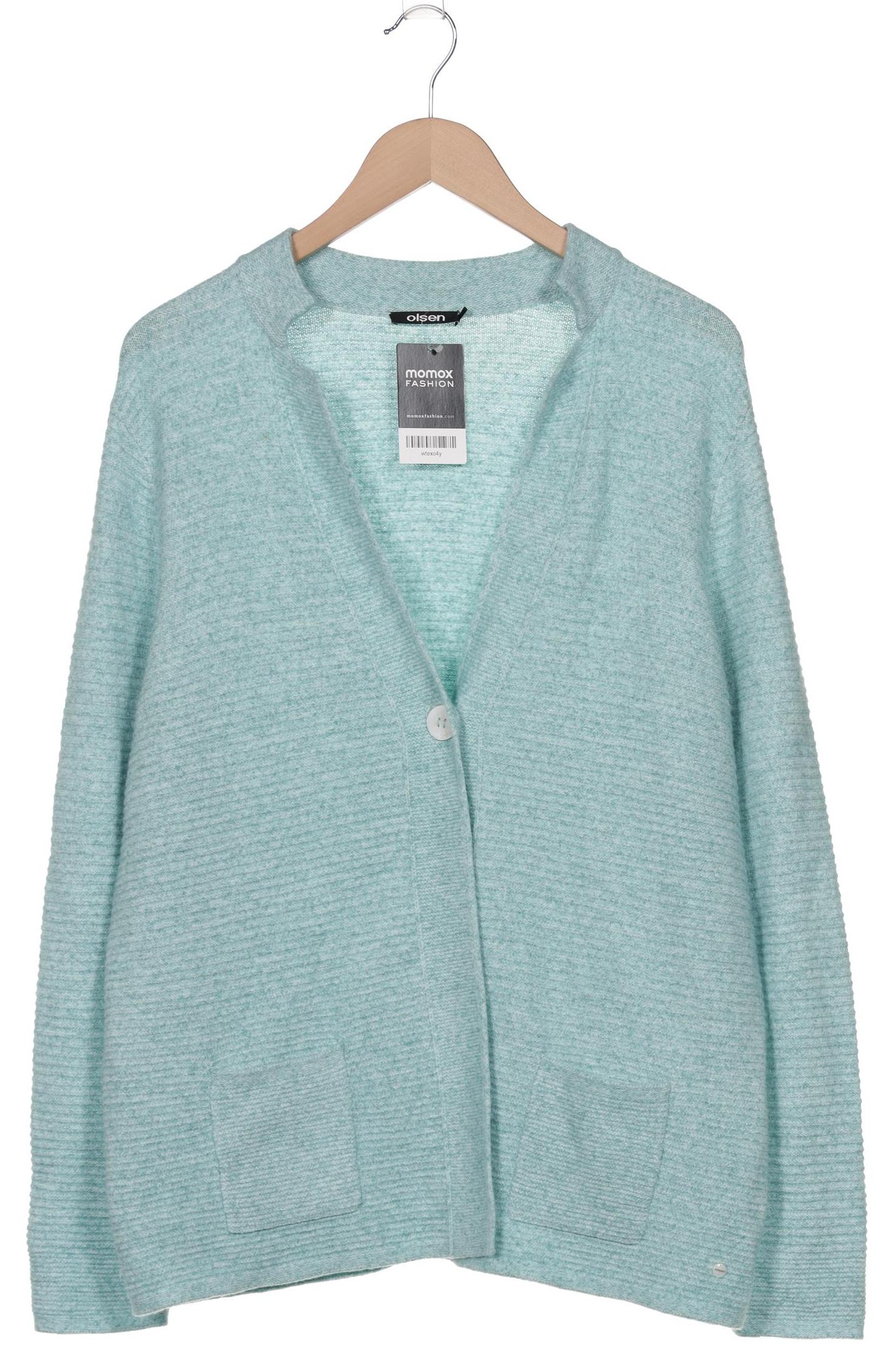 

Olsen Damen Strickjacke, türkis, Gr. 44