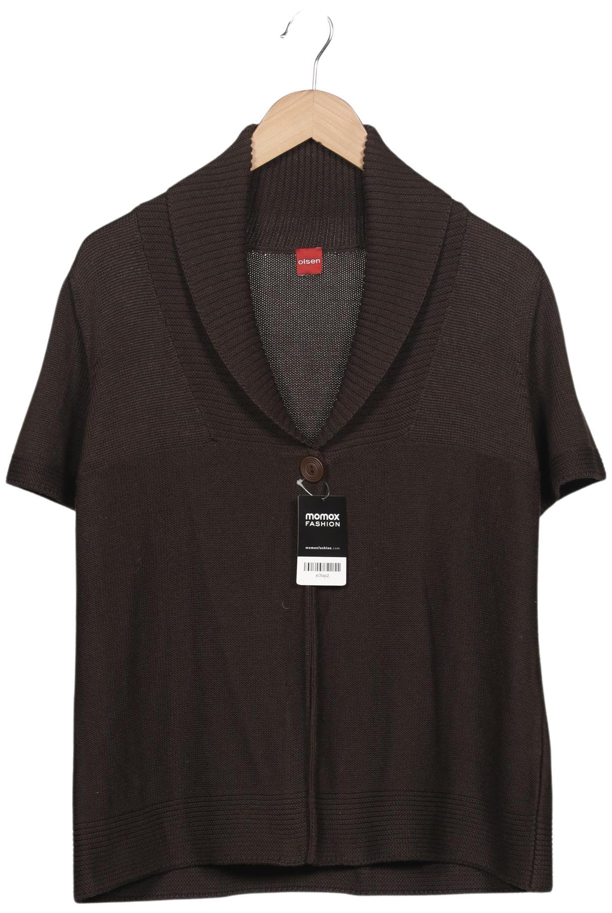 

Olsen Damen Strickjacke, braun, Gr. 42