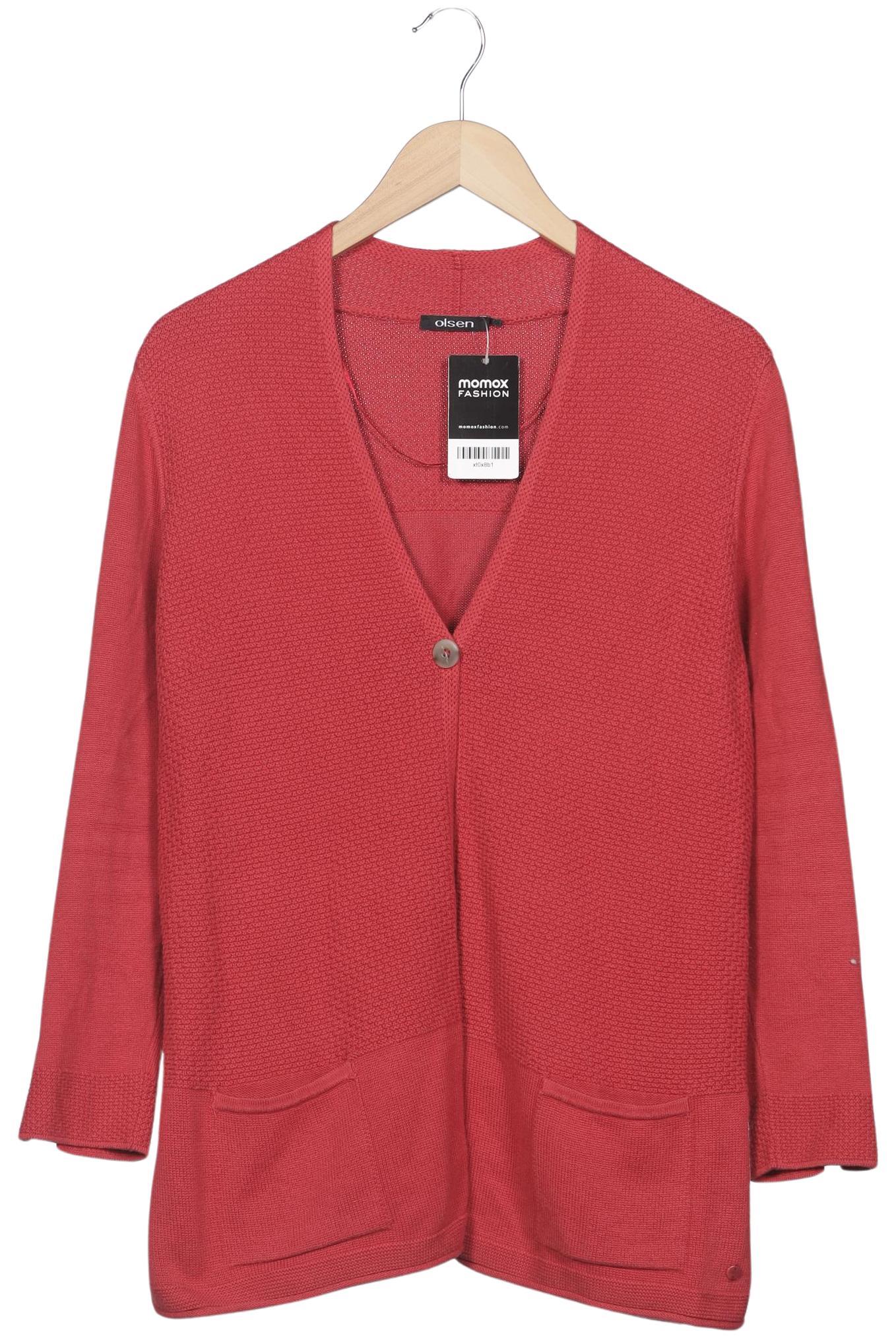 

Olsen Damen Strickjacke, rot, Gr. 40