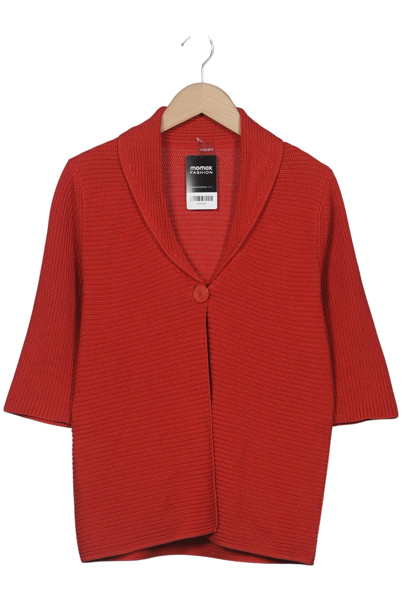 

Olsen Damen Strickjacke, rot, Gr. 10