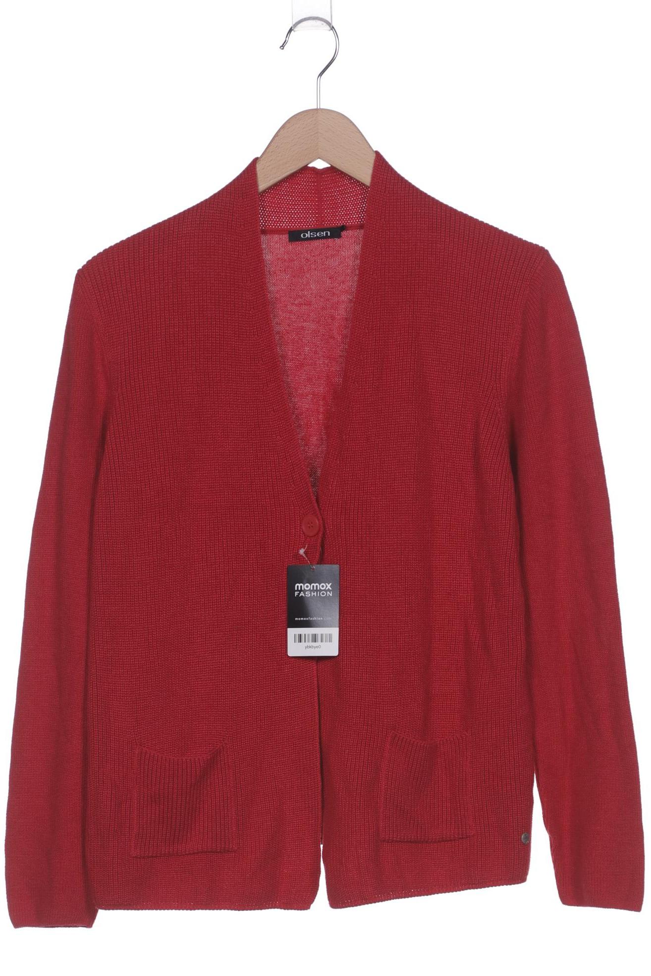 

Olsen Damen Strickjacke, rot, Gr. 42