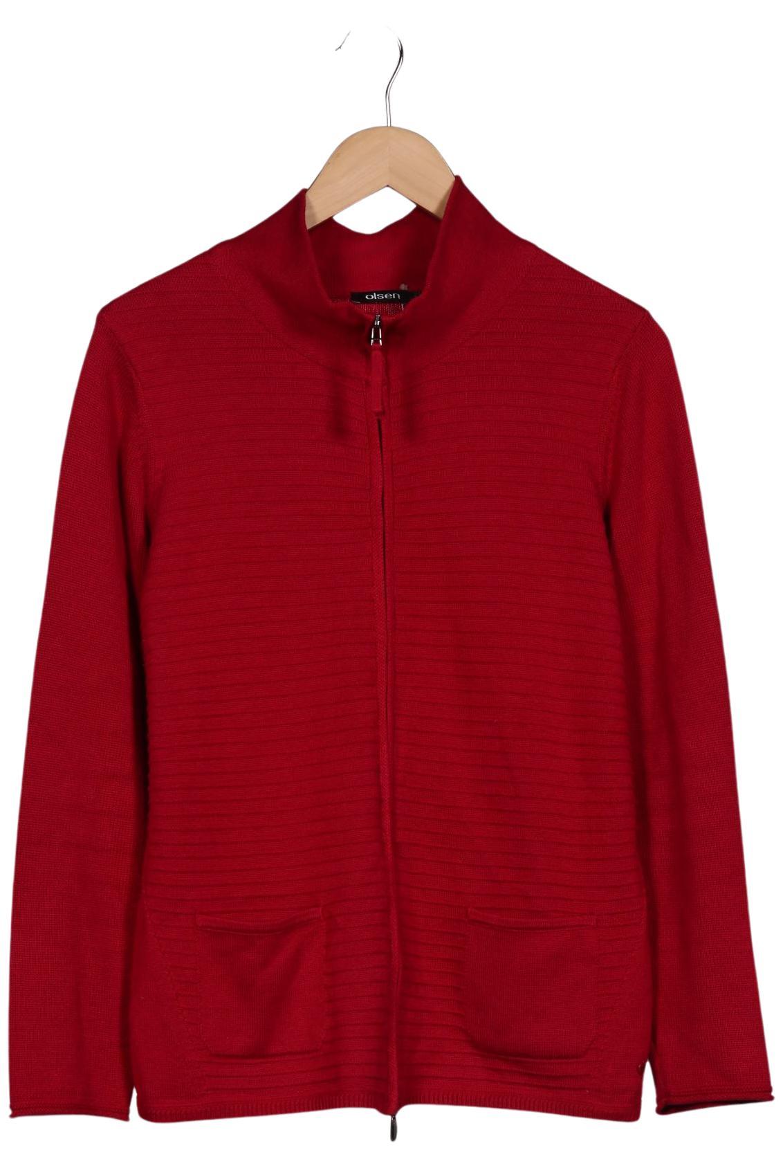 

Olsen Damen Strickjacke, rot, Gr. 42