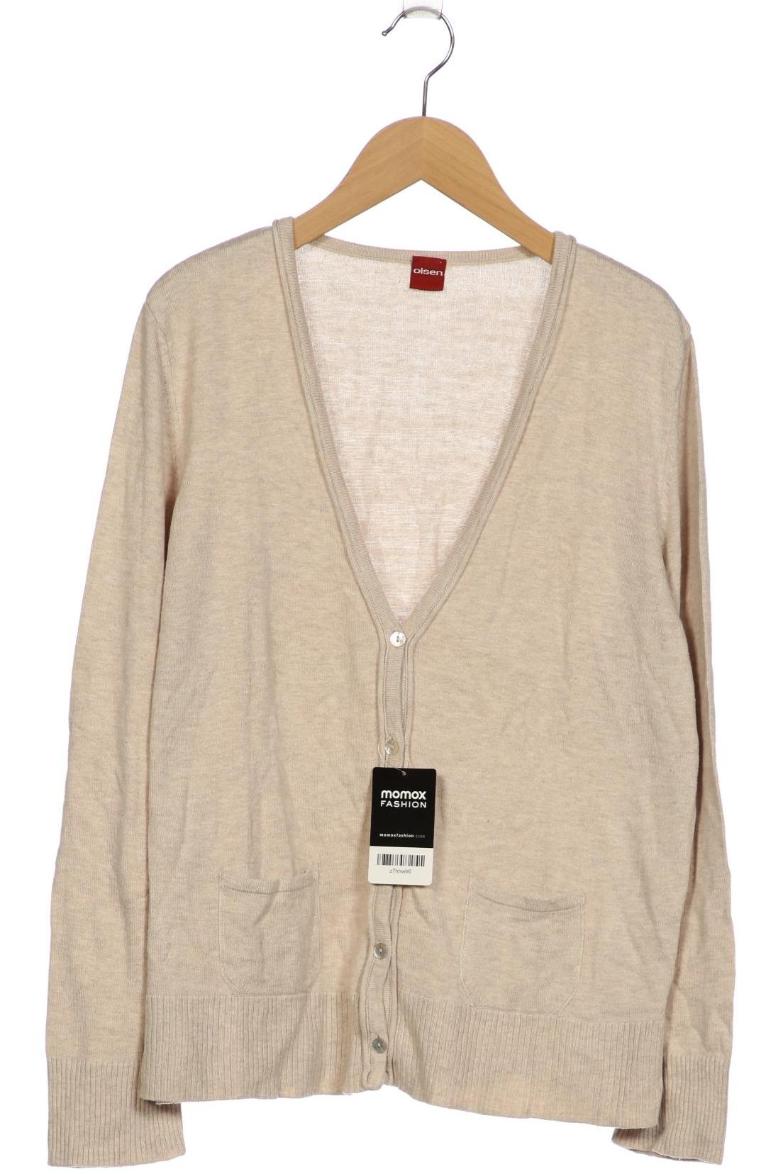 

Olsen Damen Strickjacke, beige, Gr. 42
