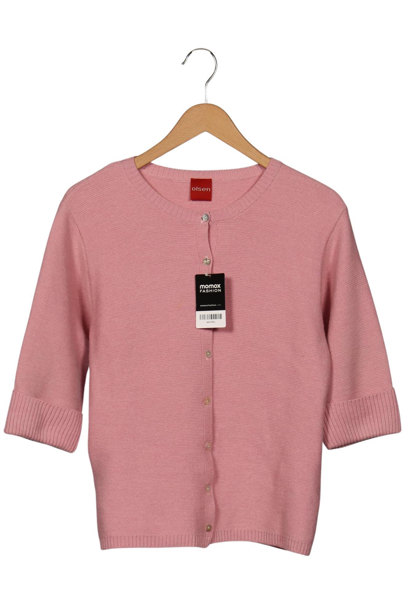 

Olsen Damen Strickjacke, pink, Gr. 42