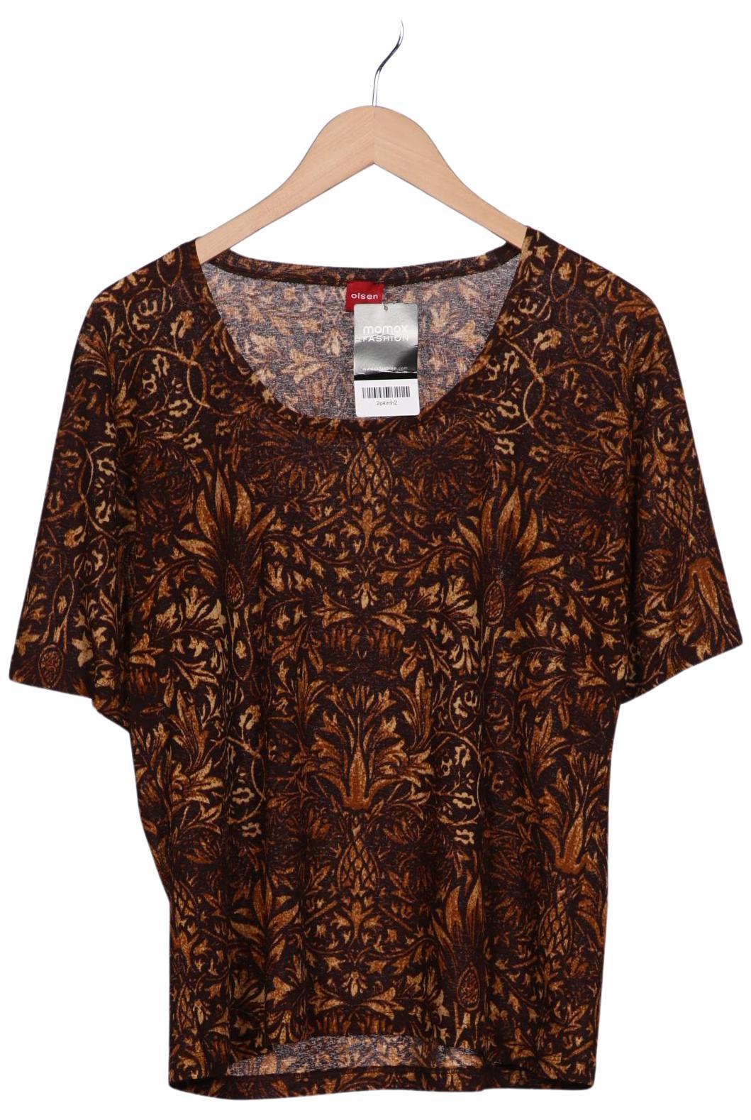 

Olsen Damen T-Shirt, braun, Gr. 48