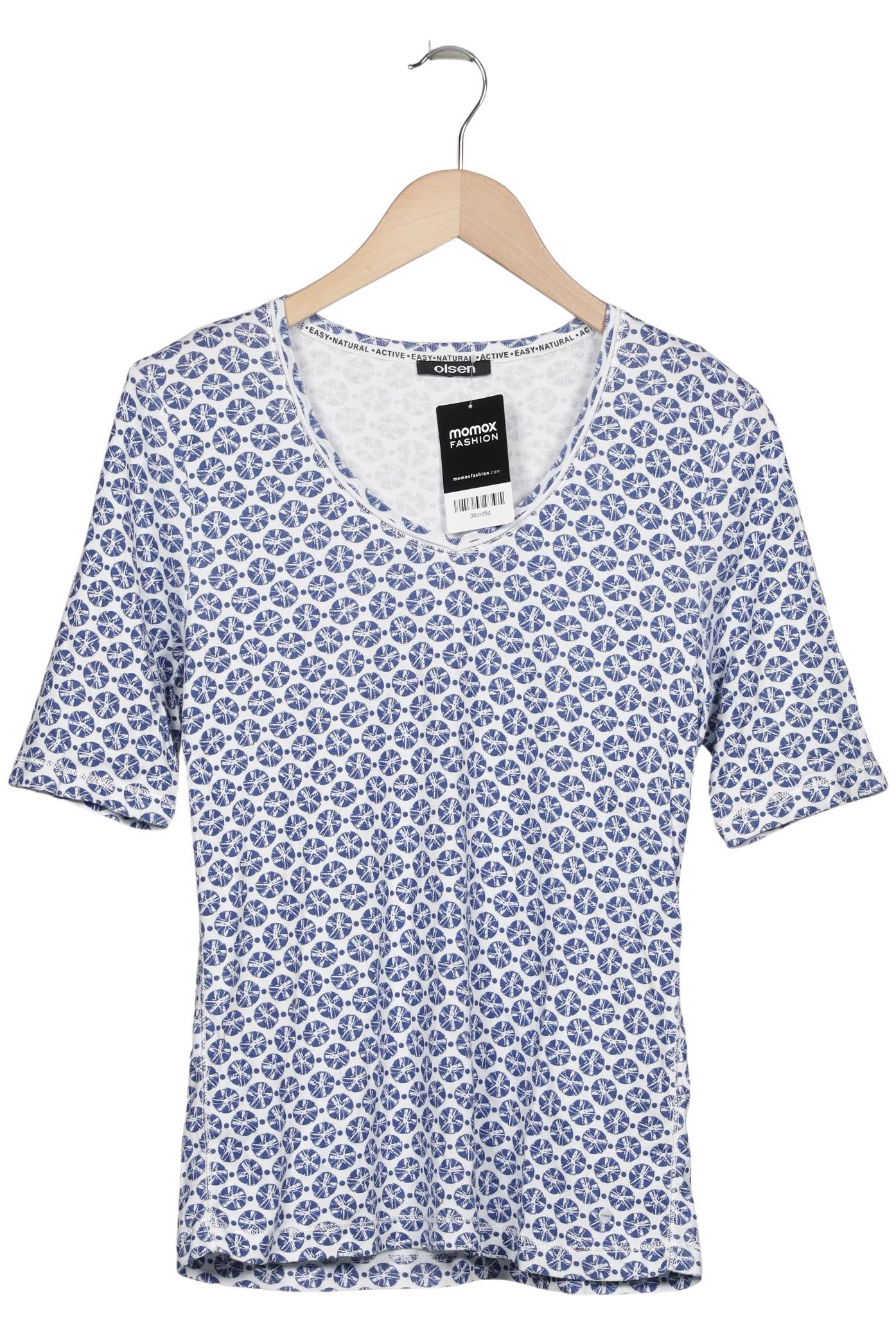 

Olsen Damen T-Shirt, blau, Gr. 38