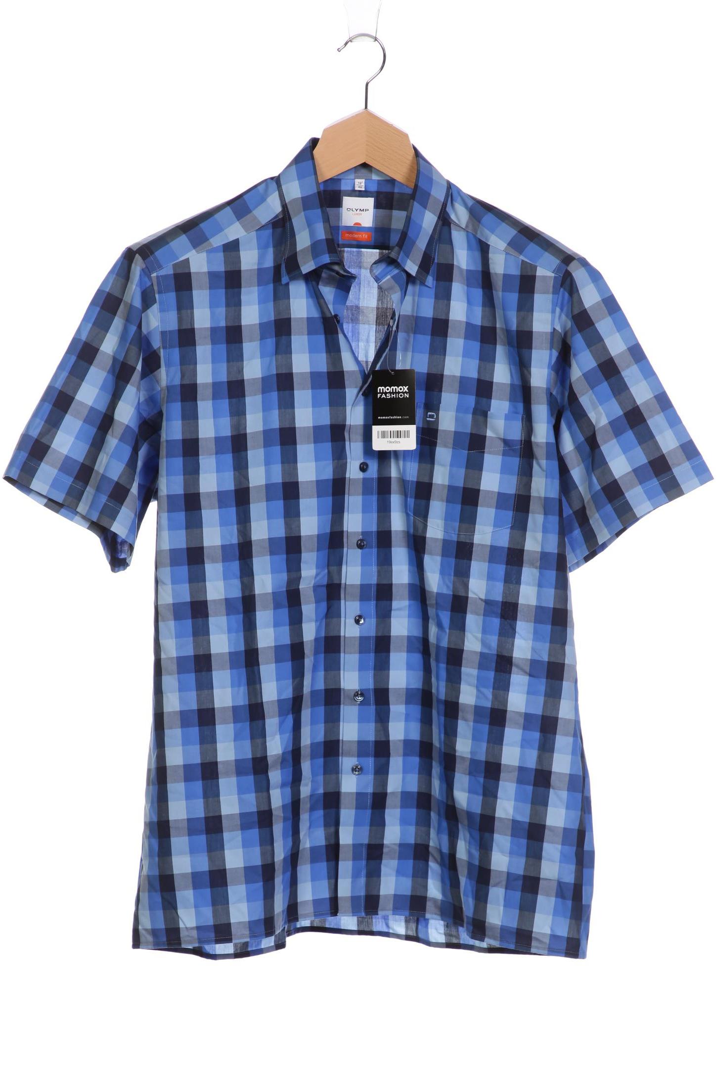 

Olymp Herren Hemd, blau