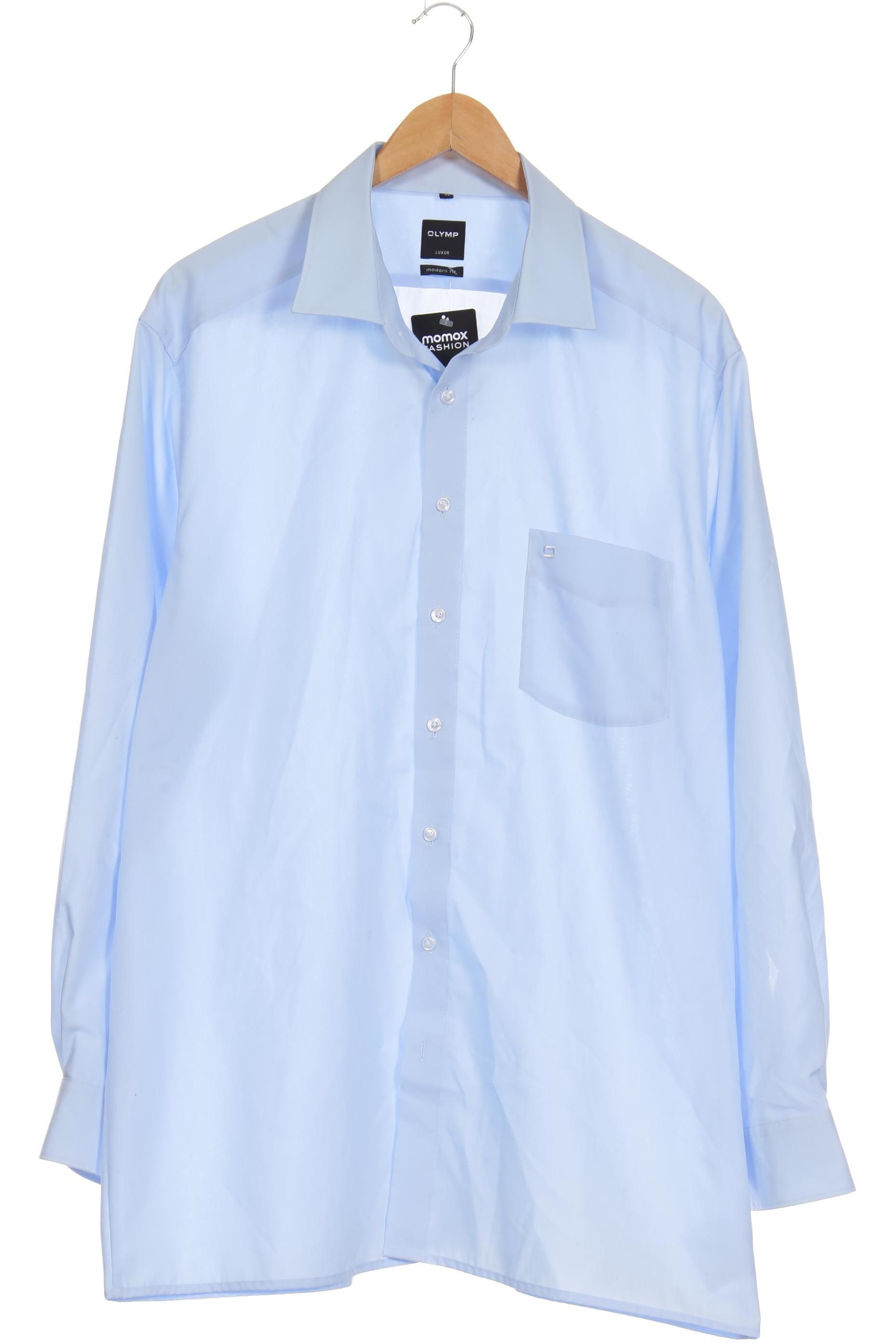 Thumbnail - Olymp Herren Hemd, blau, Gr. 45