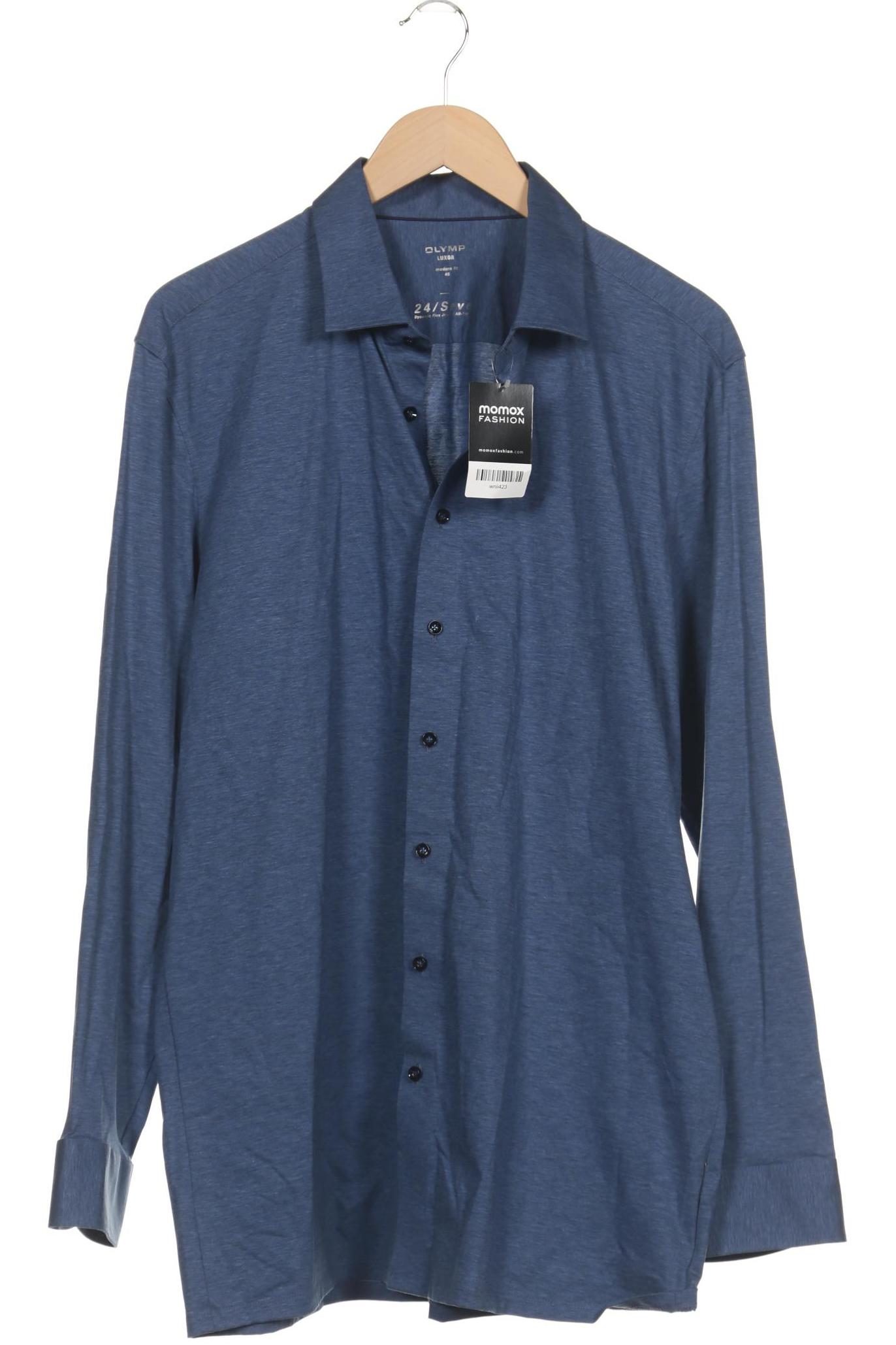 

Olymp Herren Hemd, blau, Gr. 56