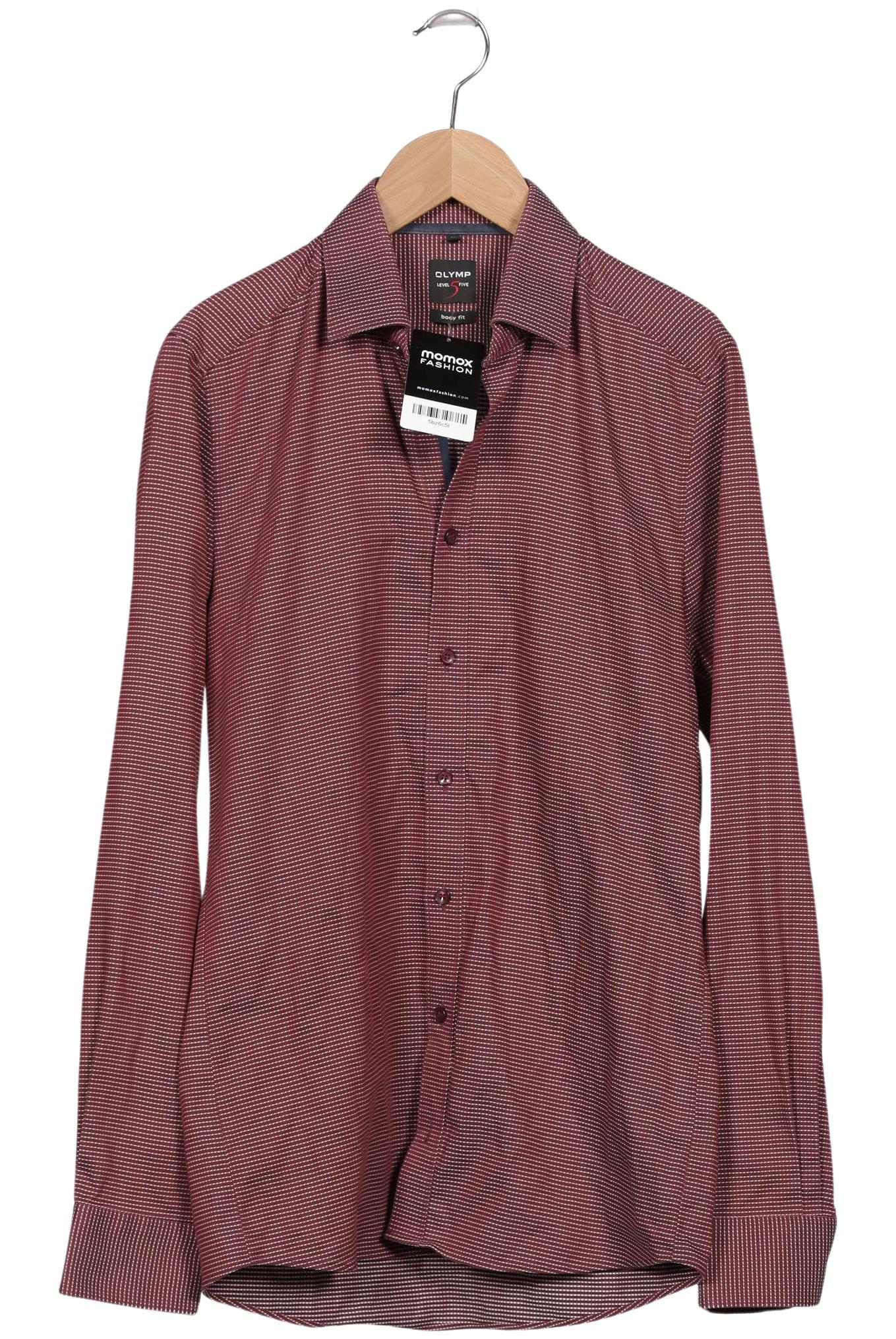 

Olymp Herren Hemd, bordeaux, Gr. 46