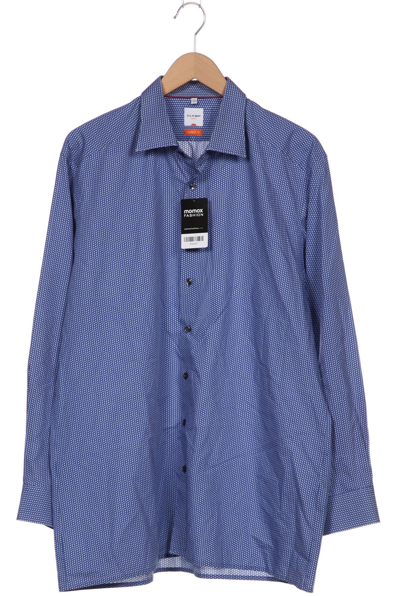 

Olymp Herren Hemd, blau