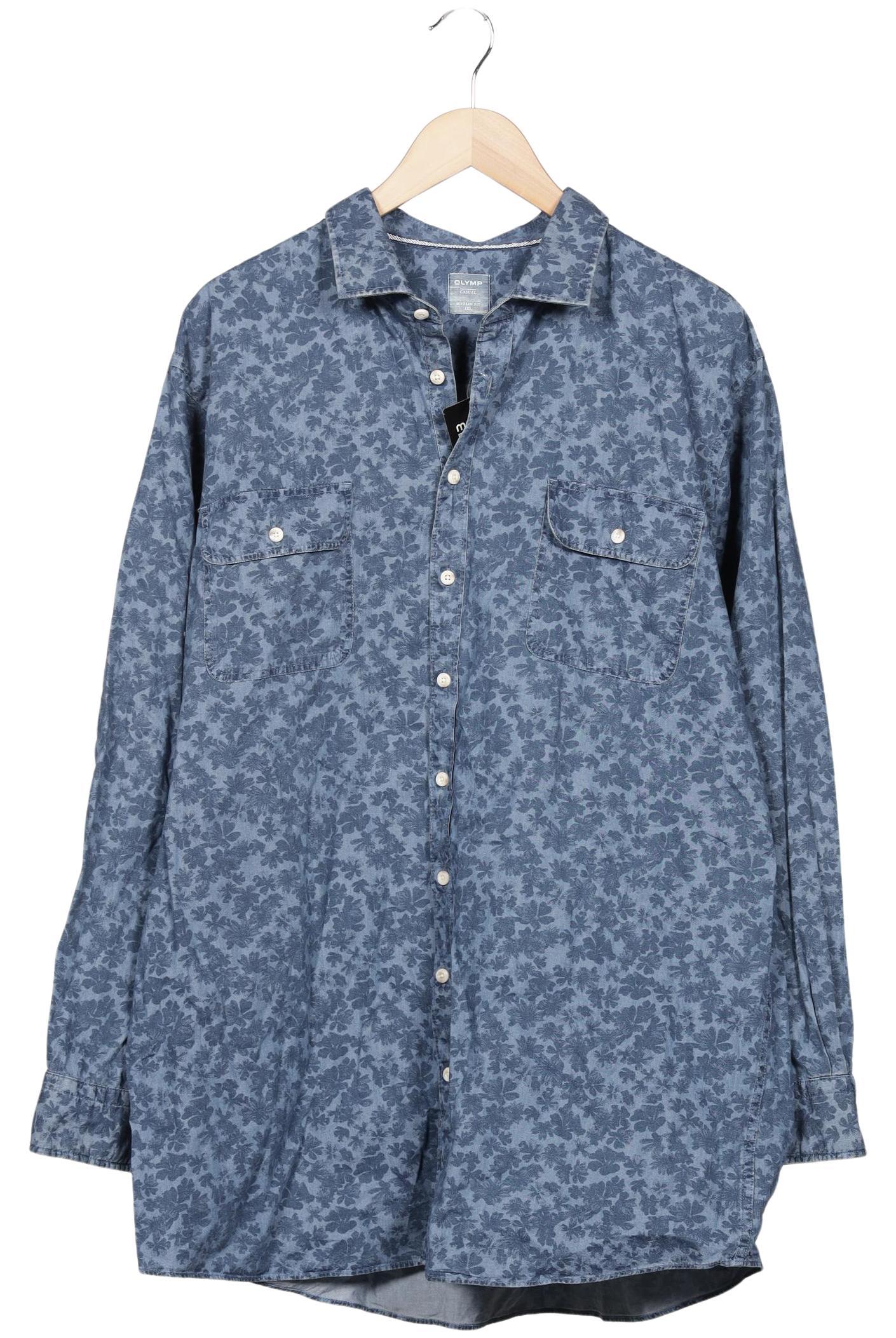 Thumbnail - Olymp Herren Hemd, blau, Gr. 58