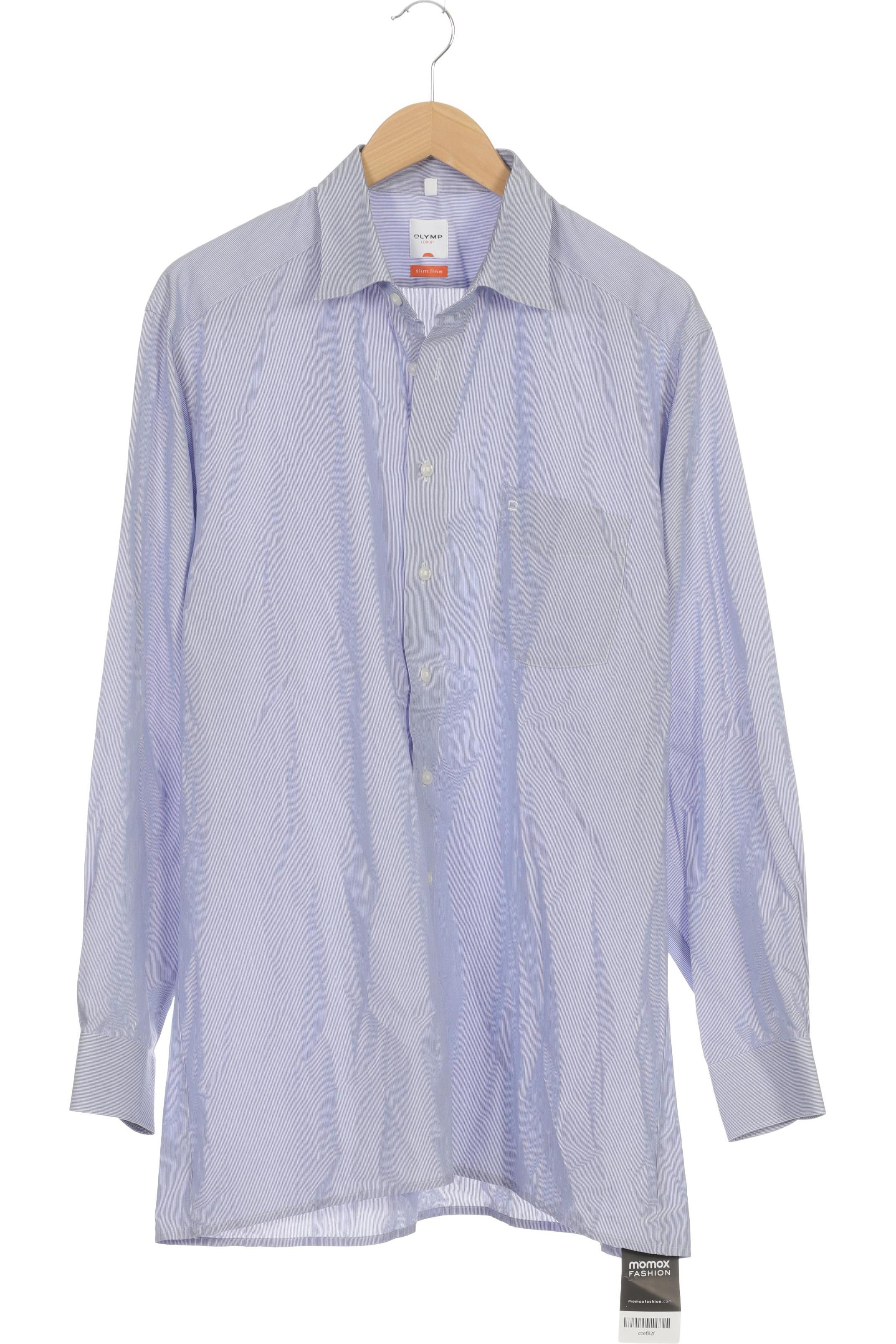 Thumbnail - Olymp Herren Hemd, blau, Gr. 45