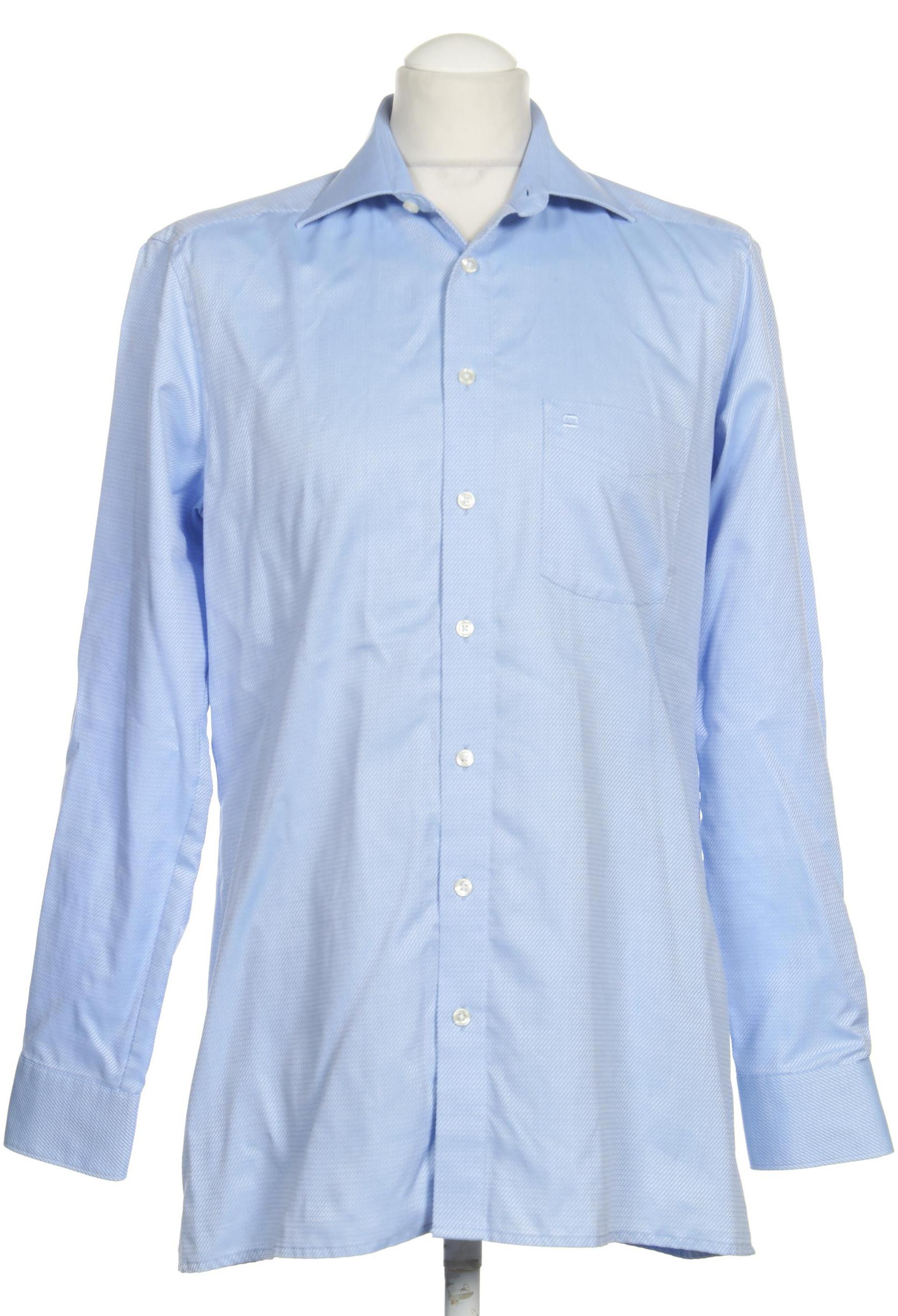 Thumbnail - Olymp Herren Hemd, blau, Gr. 50