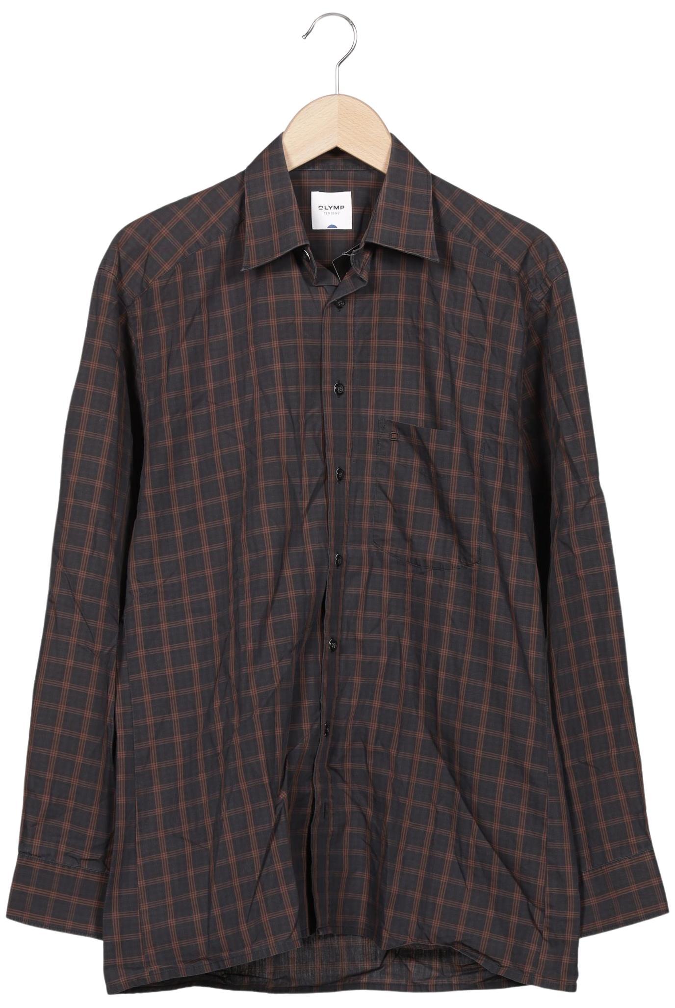 

Olymp Herren Hemd, braun, Gr. 44