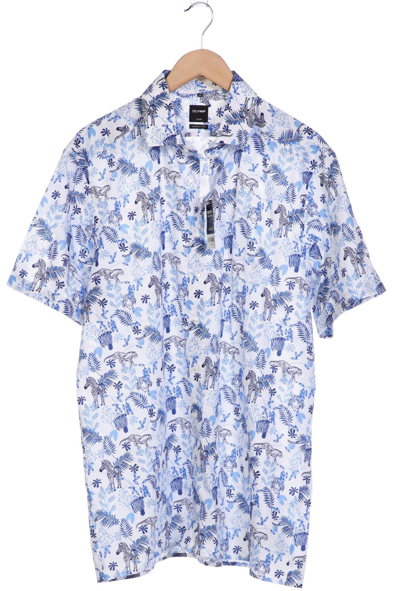 

Olymp Herren Hemd, blau