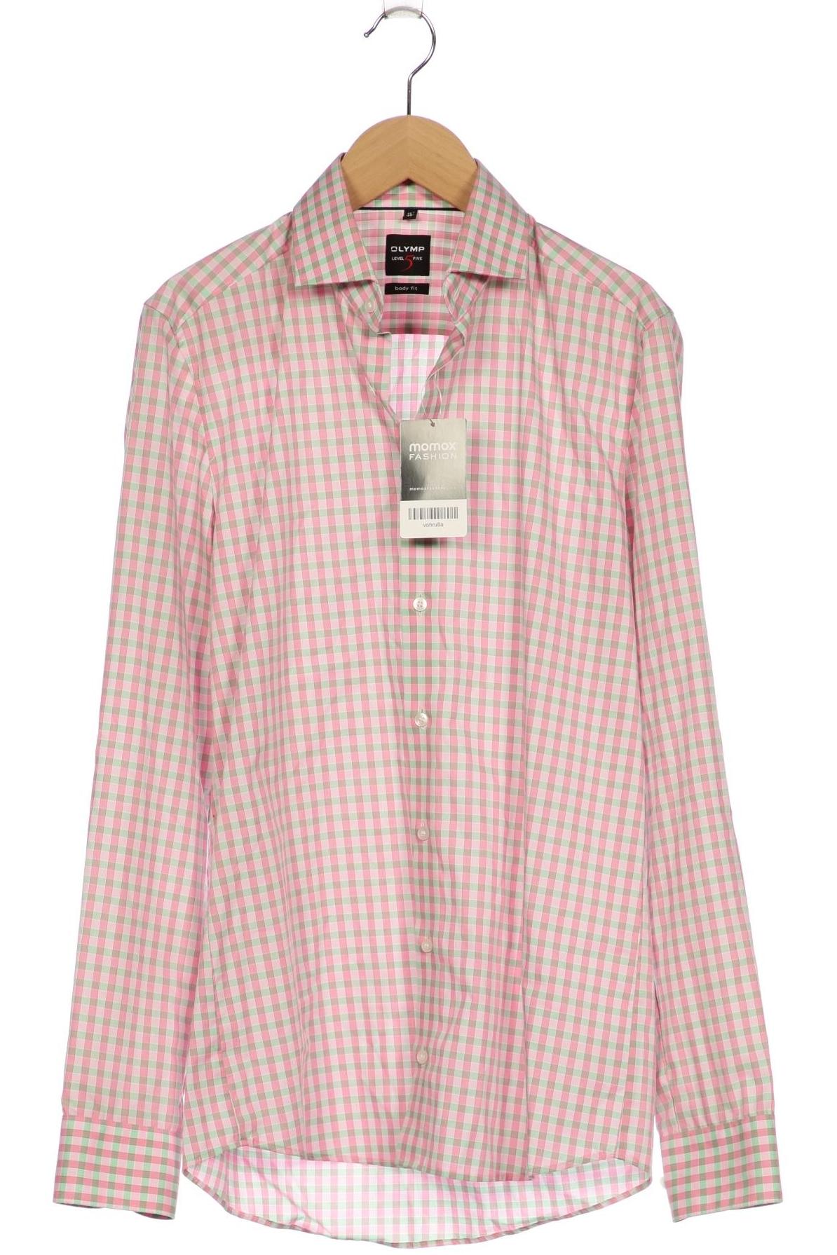 Thumbnail - Olymp Herren Hemd, pink, Gr. 46