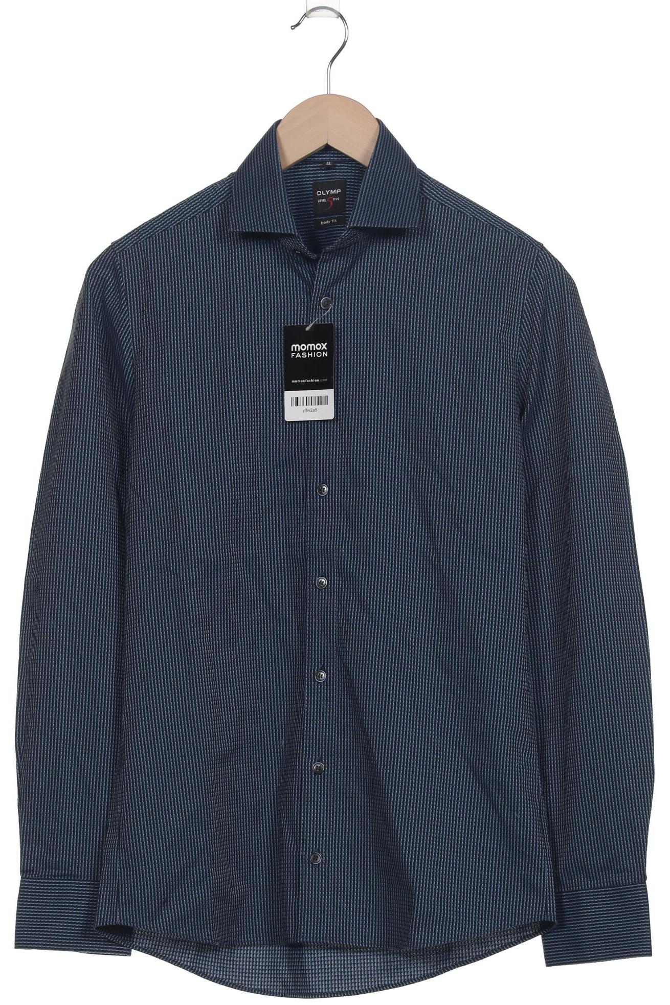 

Olymp Herren Hemd, marineblau, Gr. 46