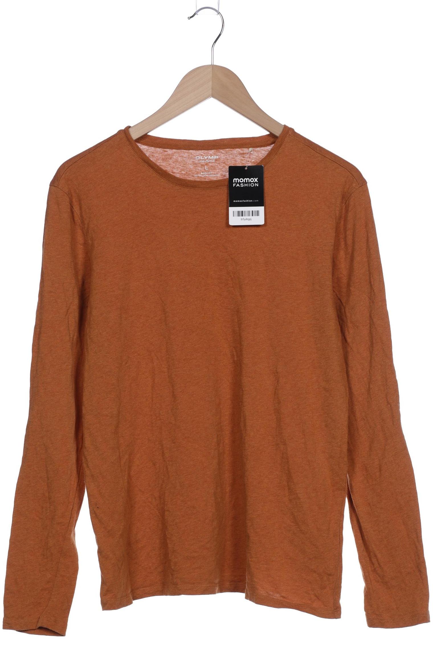 

Olymp Herren Langarmshirt, orange, Gr. 52