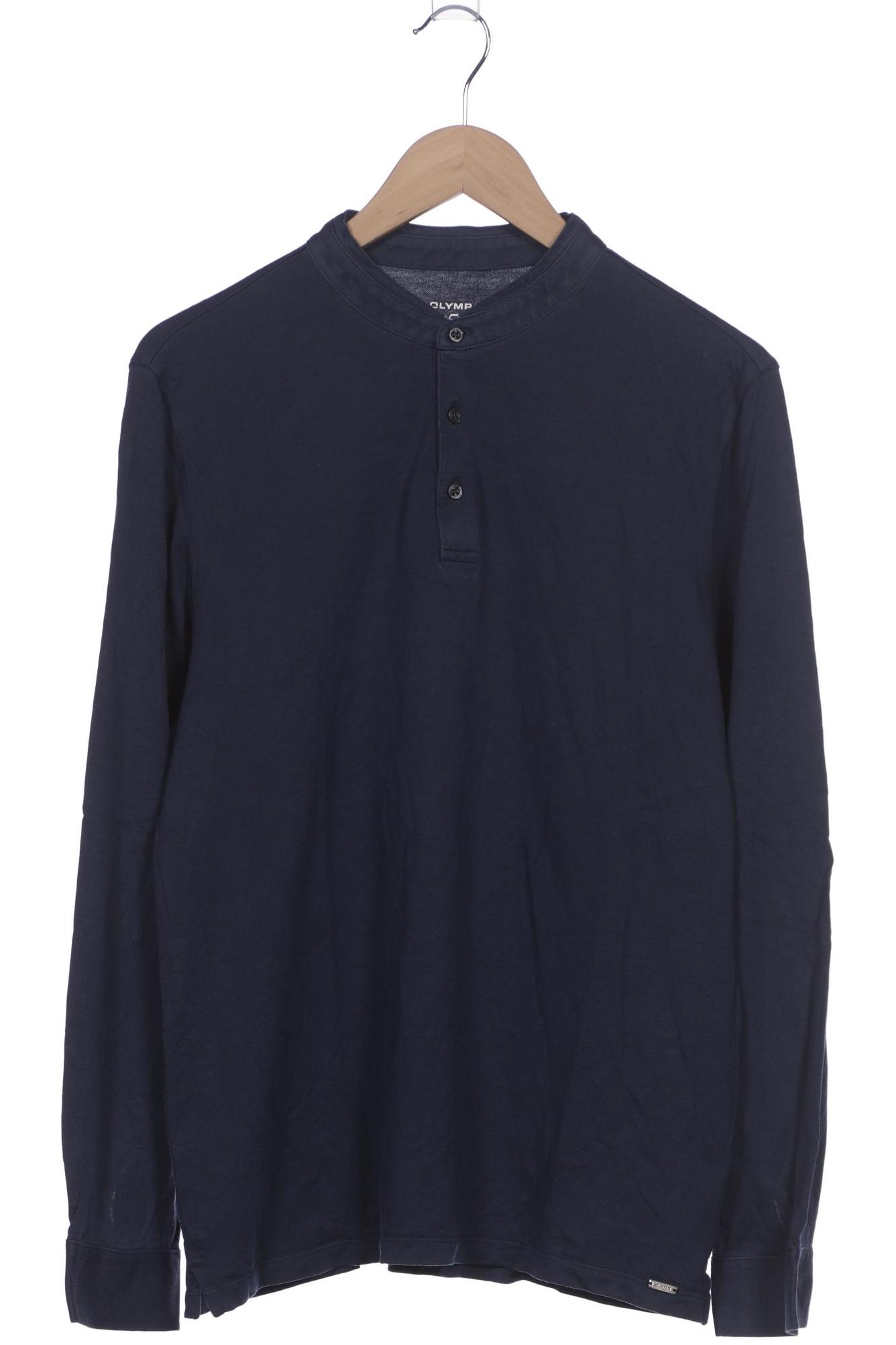 

Olymp Herren Langarmshirt, marineblau, Gr. 54