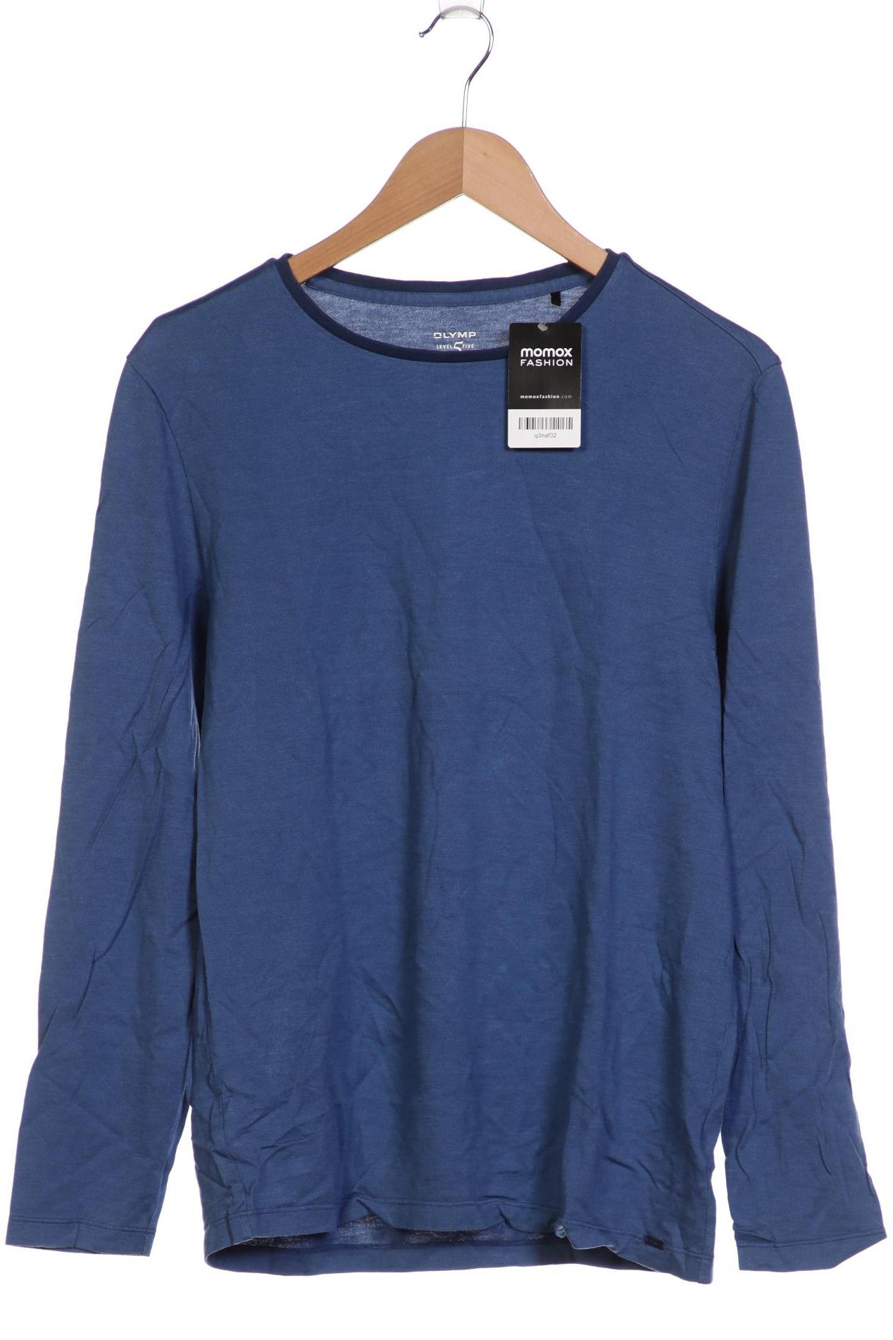 

Olymp Herren Langarmshirt, blau, Gr. 52