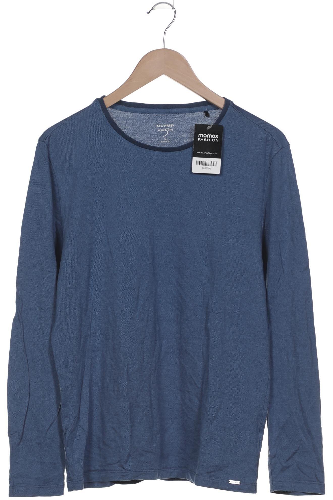 

Olymp Herren Langarmshirt, blau, Gr. 52