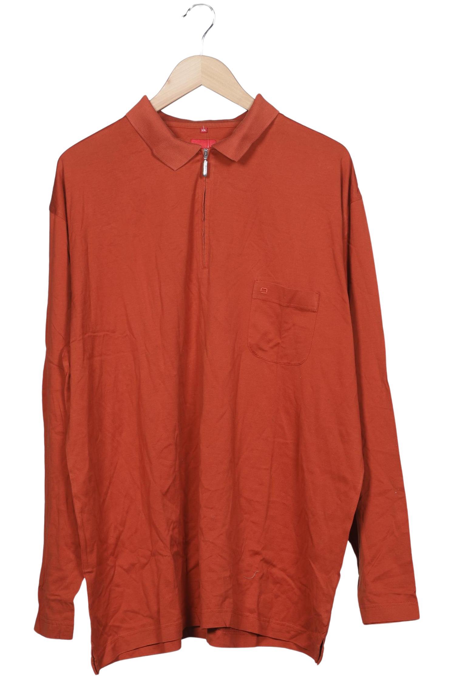 Thumbnail - Olymp Herren Poloshirt, orange, Gr. 56