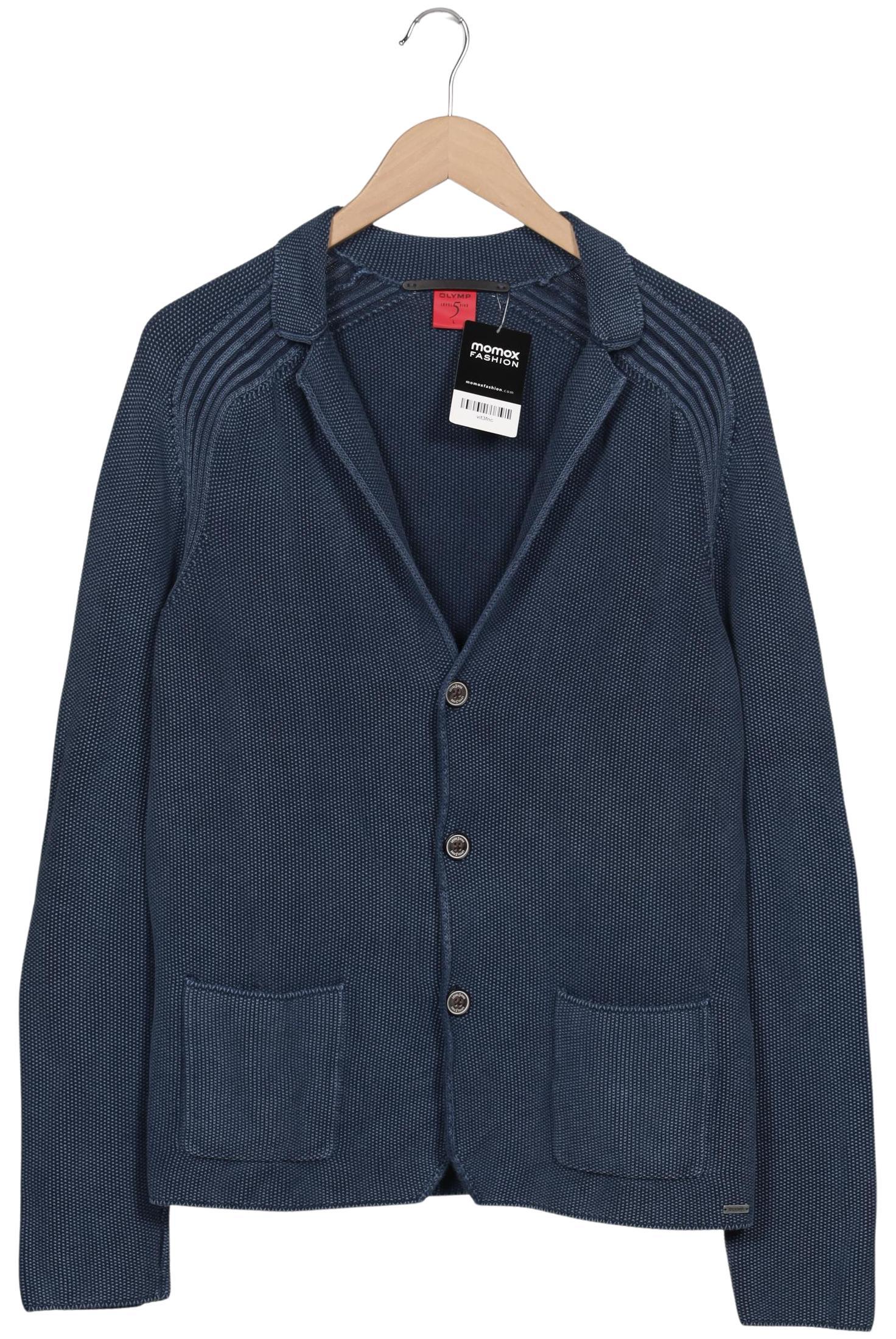 Thumbnail - Olymp Herren Strickjacke, marineblau, Gr. 52