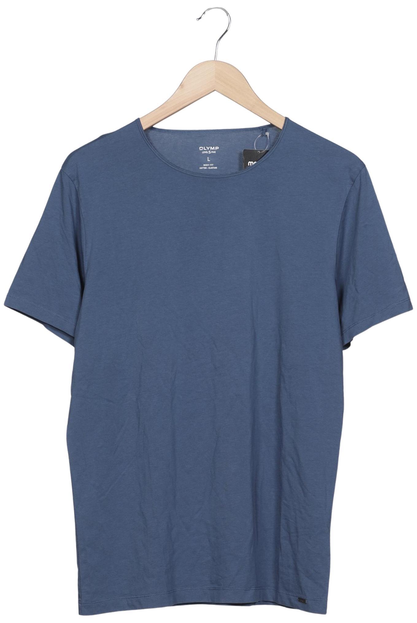 Thumbnail - Olymp Herren T-Shirt, blau, Gr. 52