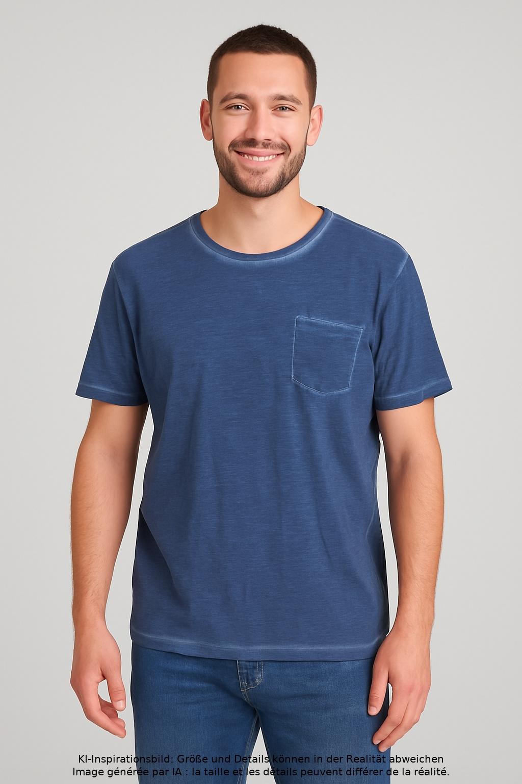 

Olymp Herren T-Shirt, blau, Gr. 54