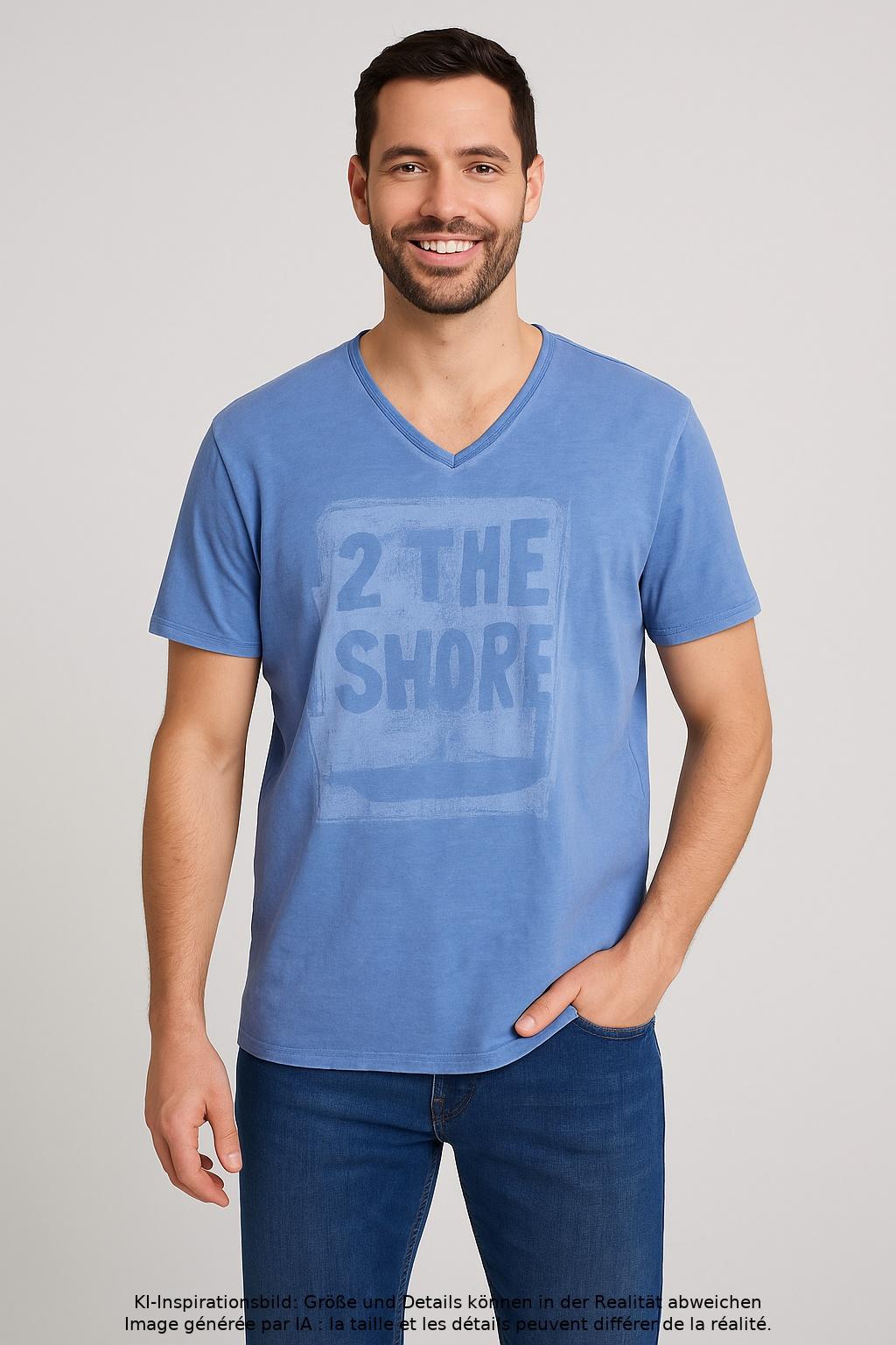 Thumbnail - Olymp Herren T-Shirt, hellblau, Gr. 54