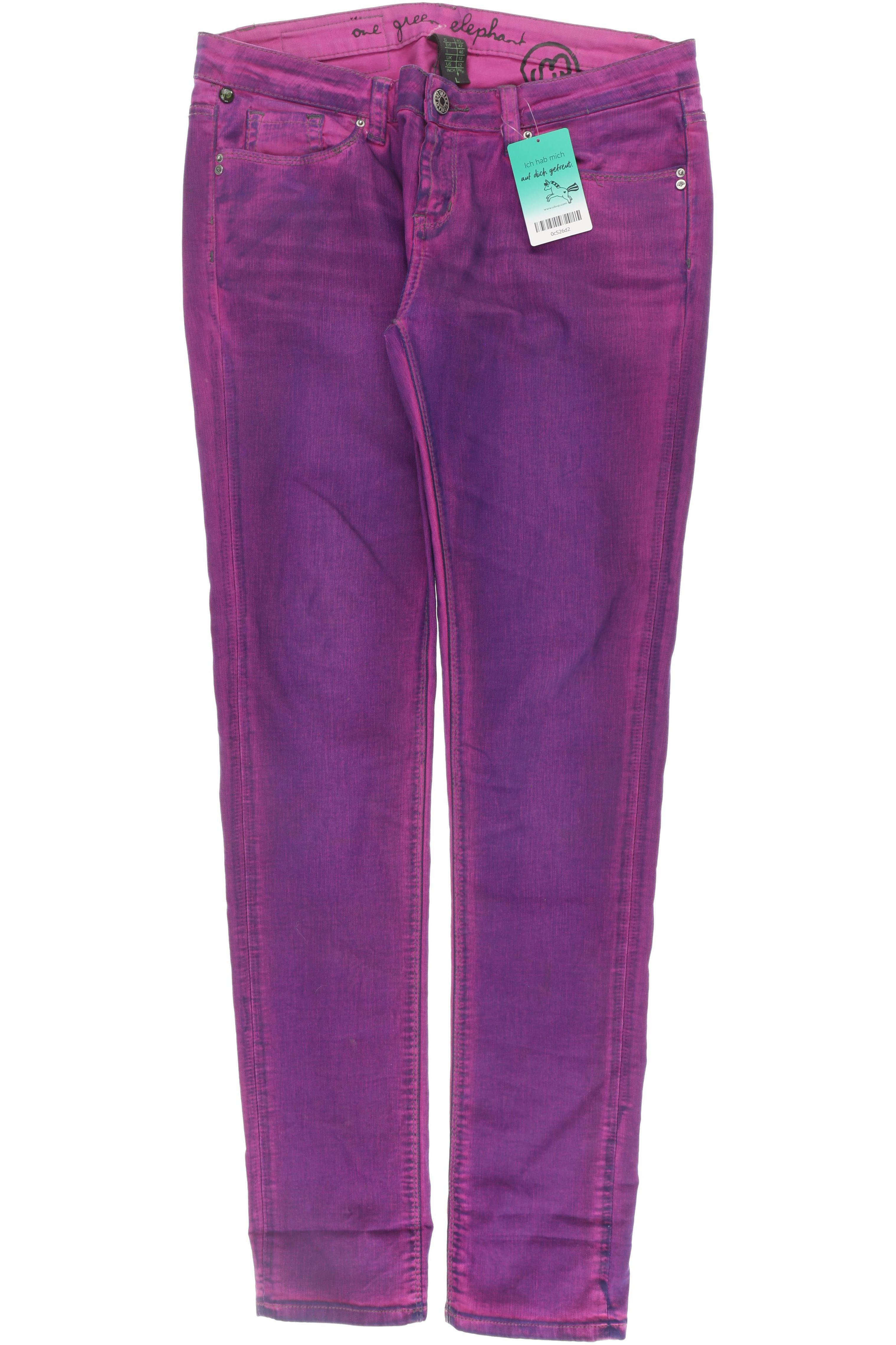 

One Green Elephant Damen Jeans, lila, Gr. 40