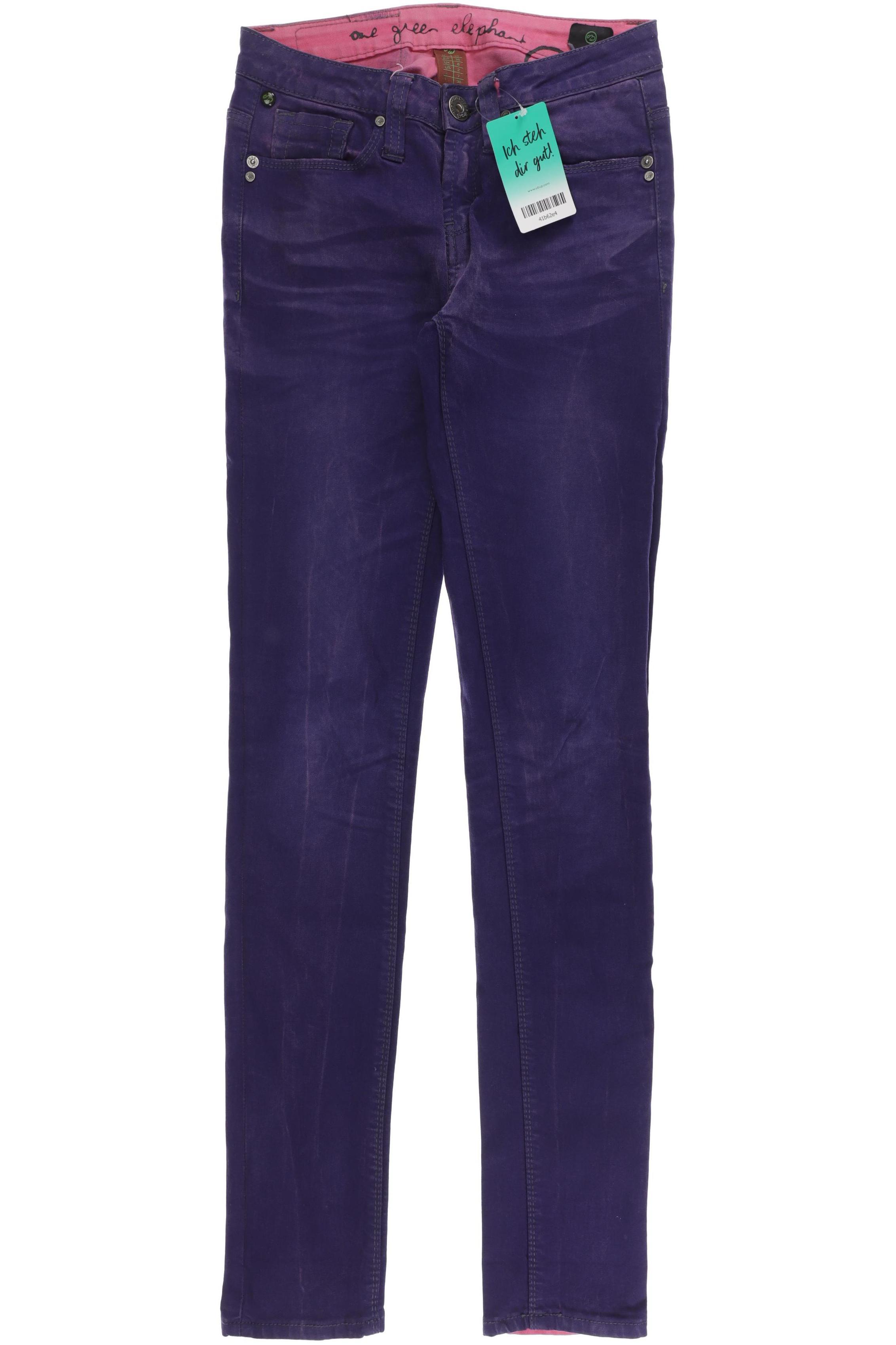 

One Green Elephant Damen Jeans, lila, Gr. 34