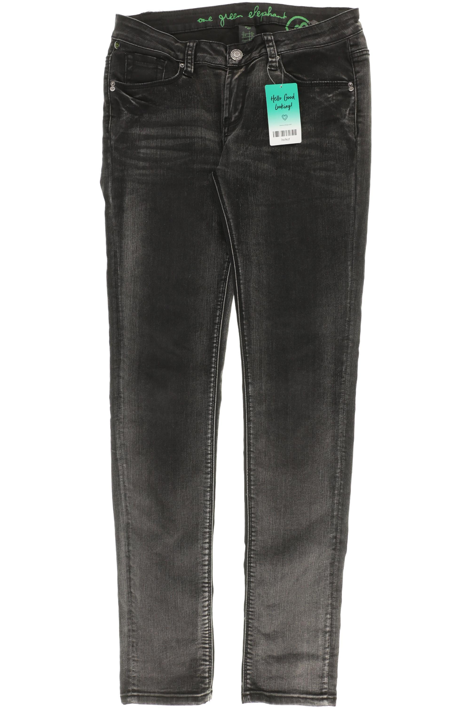 

One Green Elephant Damen Jeans, schwarz, Gr. 40