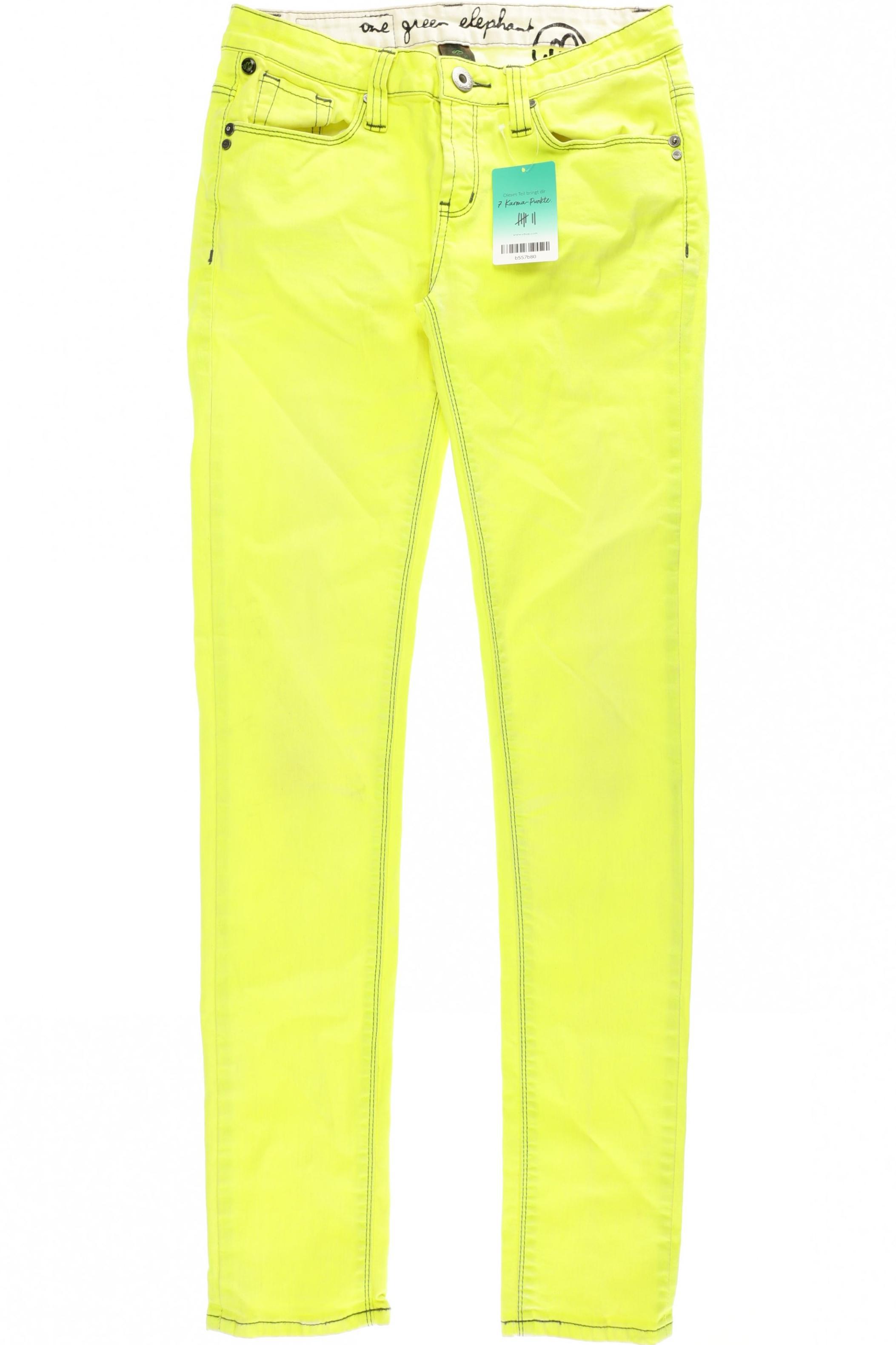 

One Green Elephant Damen Jeans, gelb, Gr. 38