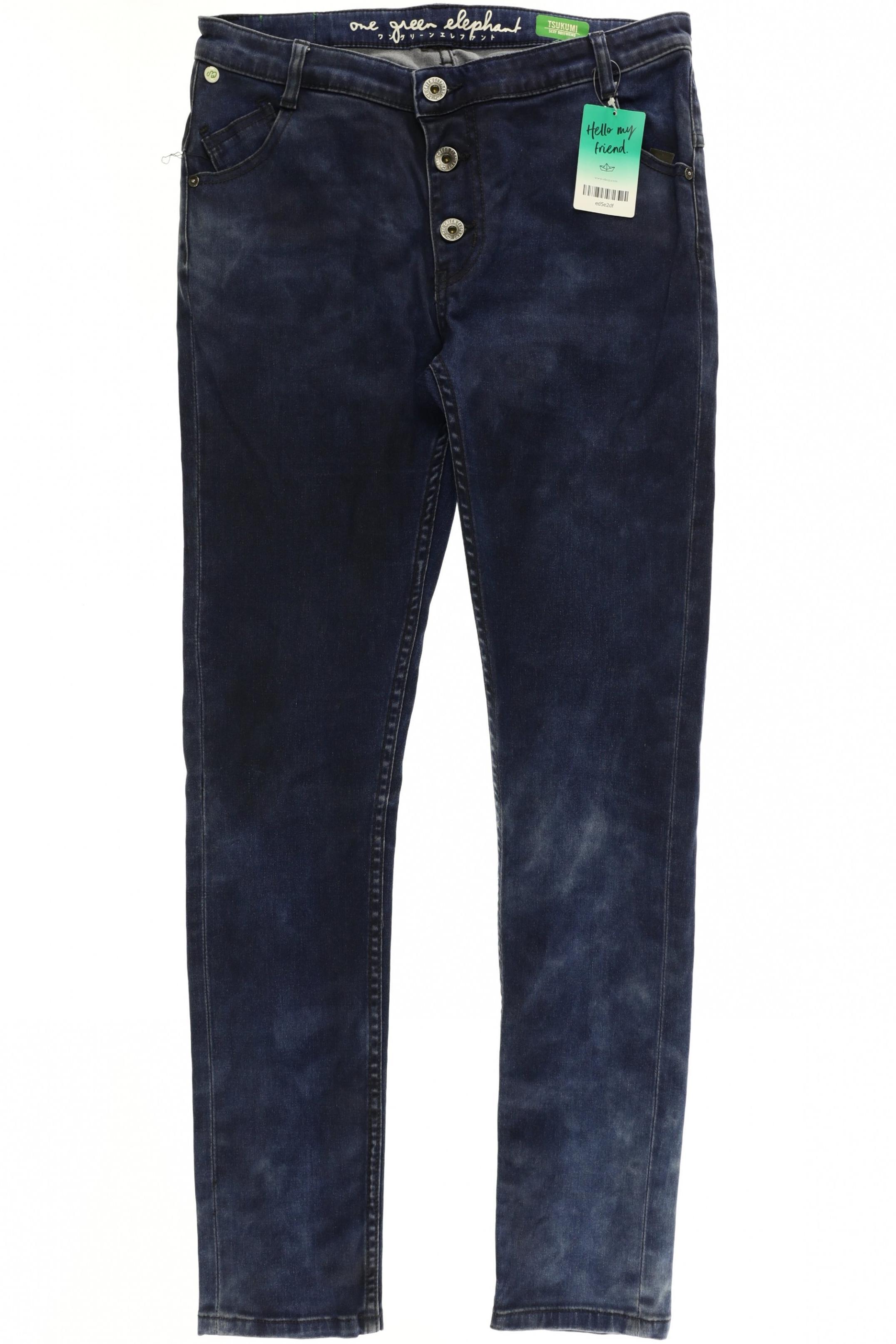 

One Green Elephant Damen Jeans, blau, Gr. 32
