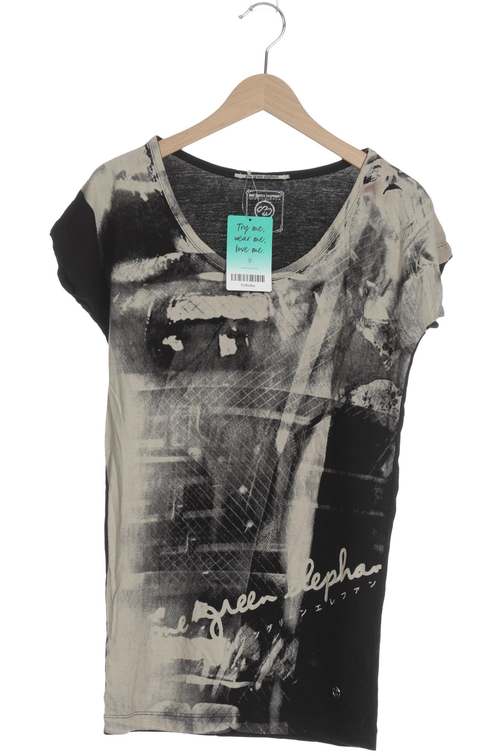 

One Green Elephant Damen T-Shirt, schwarz, Gr.