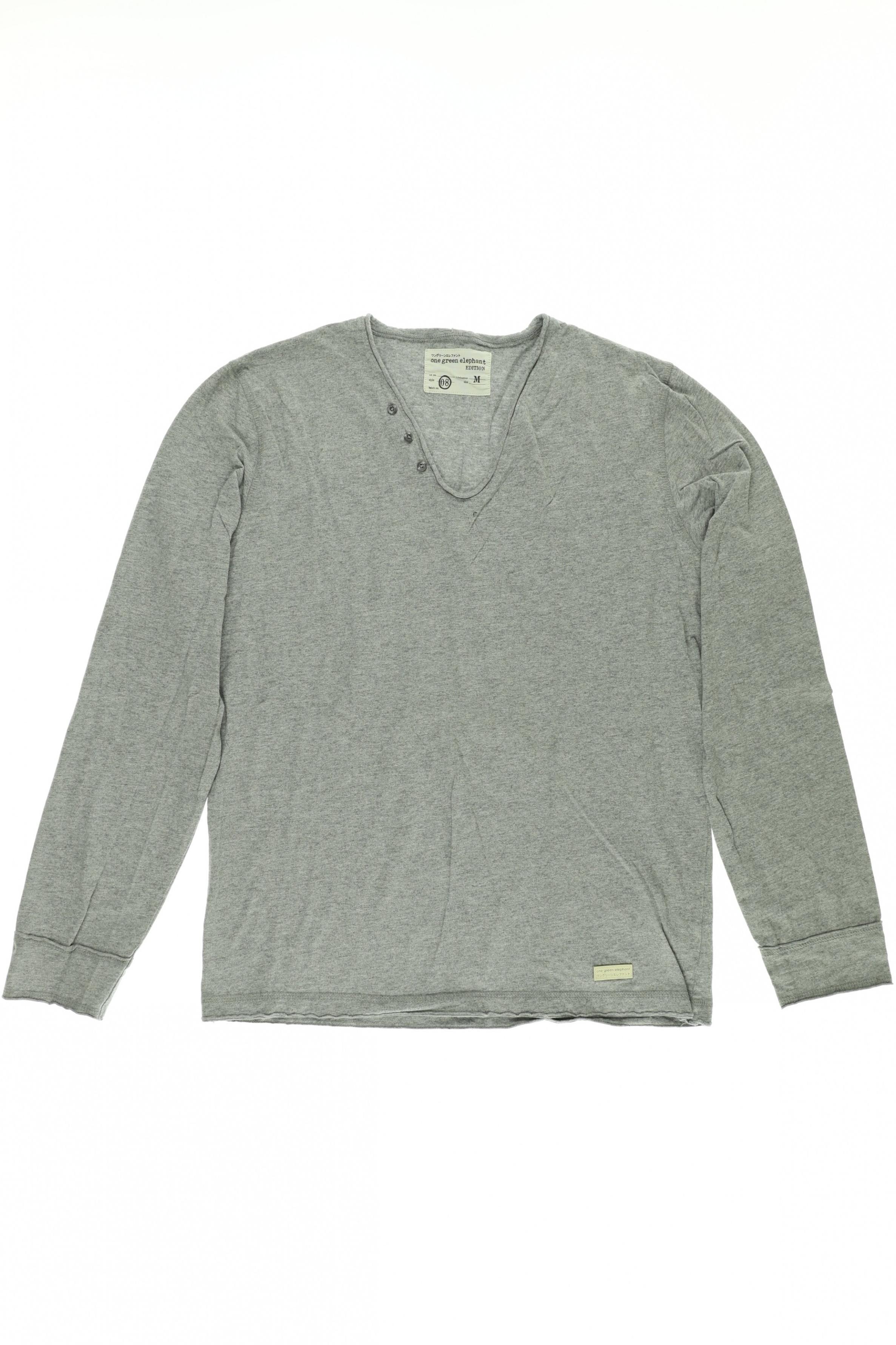 

One Green Elephant Herren Langarmshirt, grau, Gr.