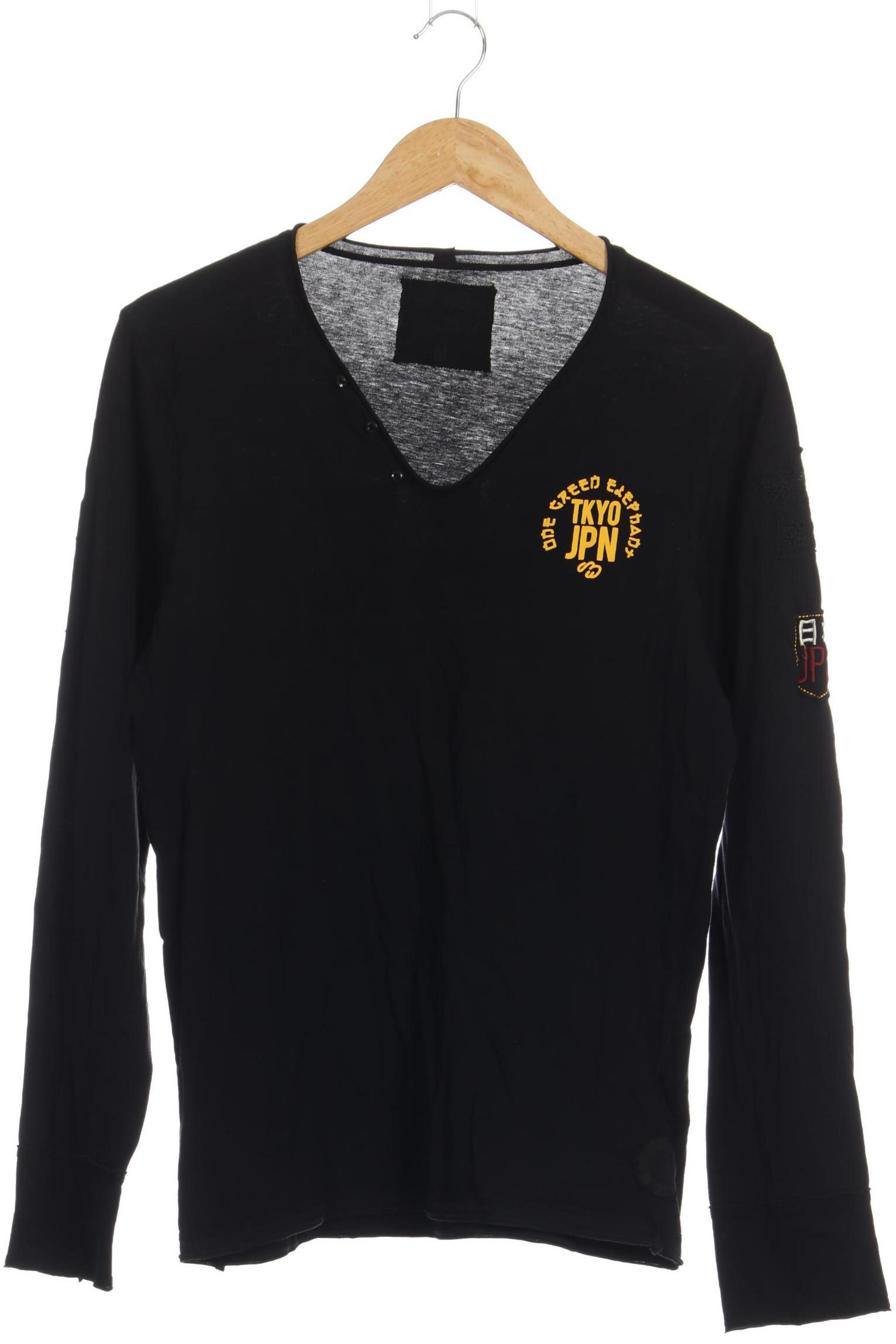 Thumbnail - One Green Elephant Herren Langarmshirt, schwarz, Gr.