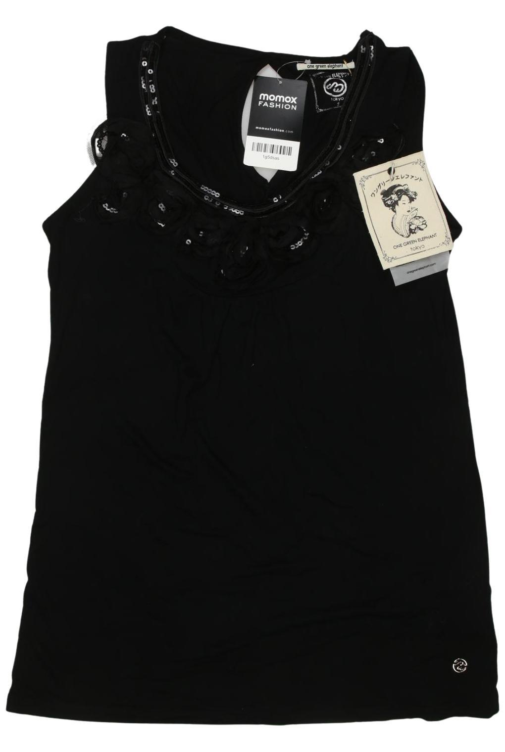 

One Green Elephant Damen Top, schwarz, Gr. 36