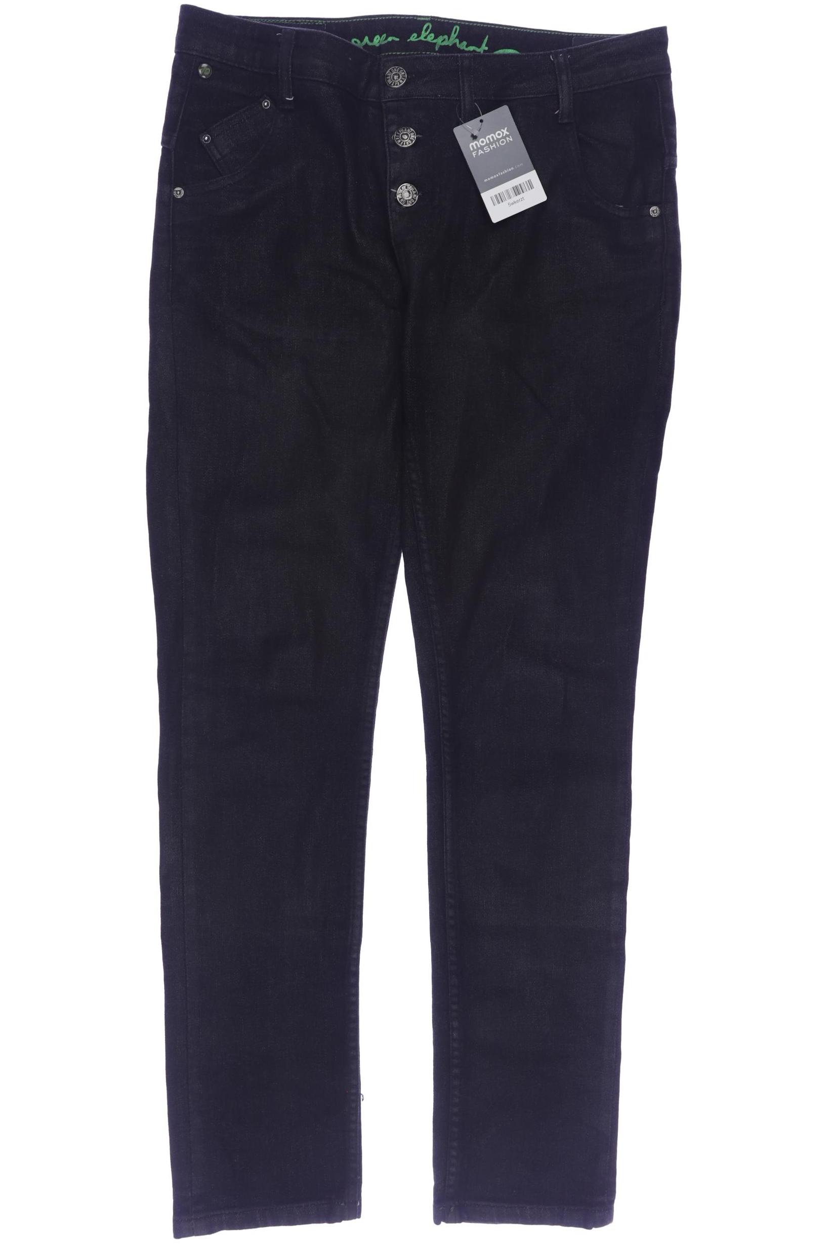 

One Green Elephant Damen Jeans, schwarz, Gr. 30