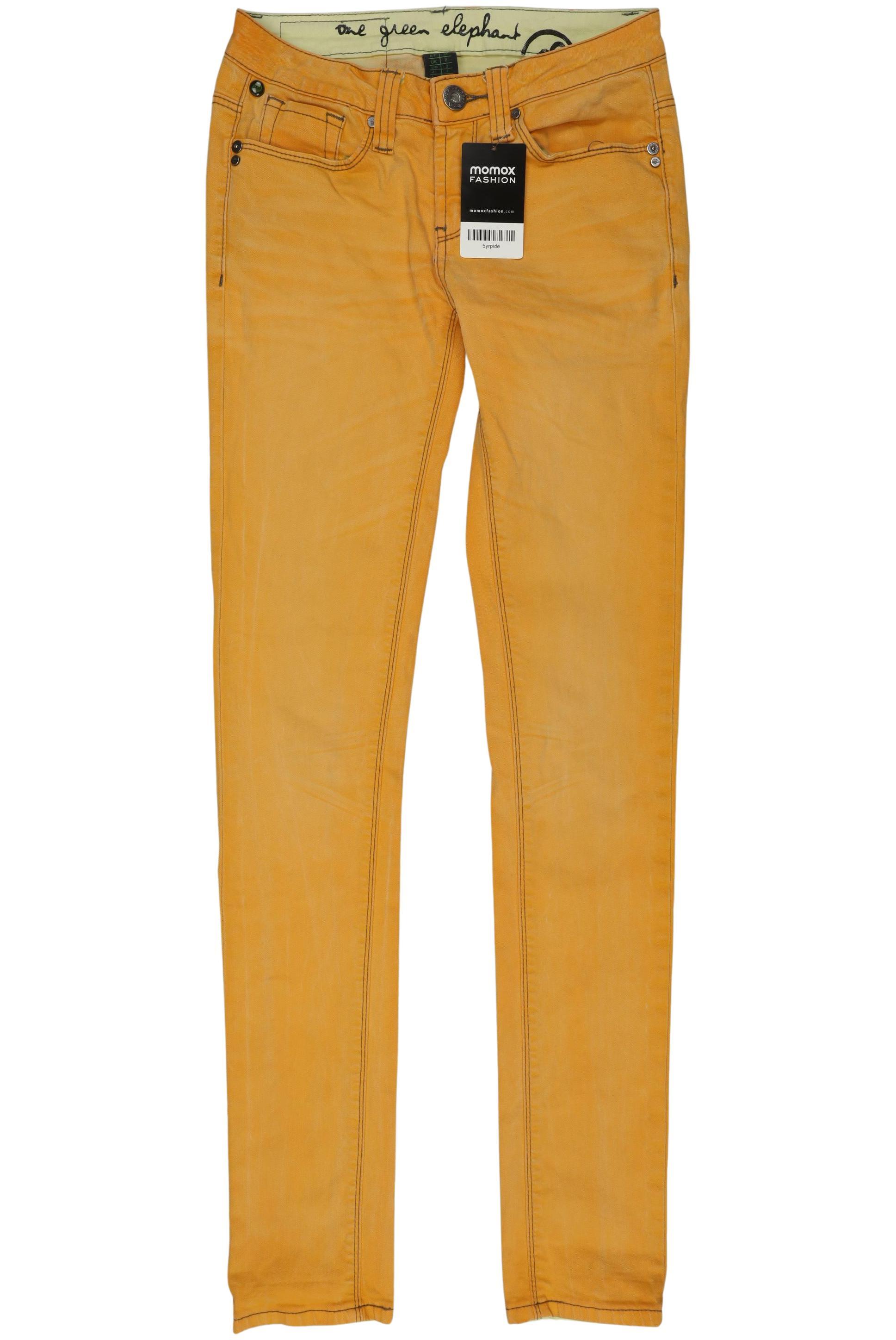 

One Green Elephant Damen Jeans, orange, Gr. 34