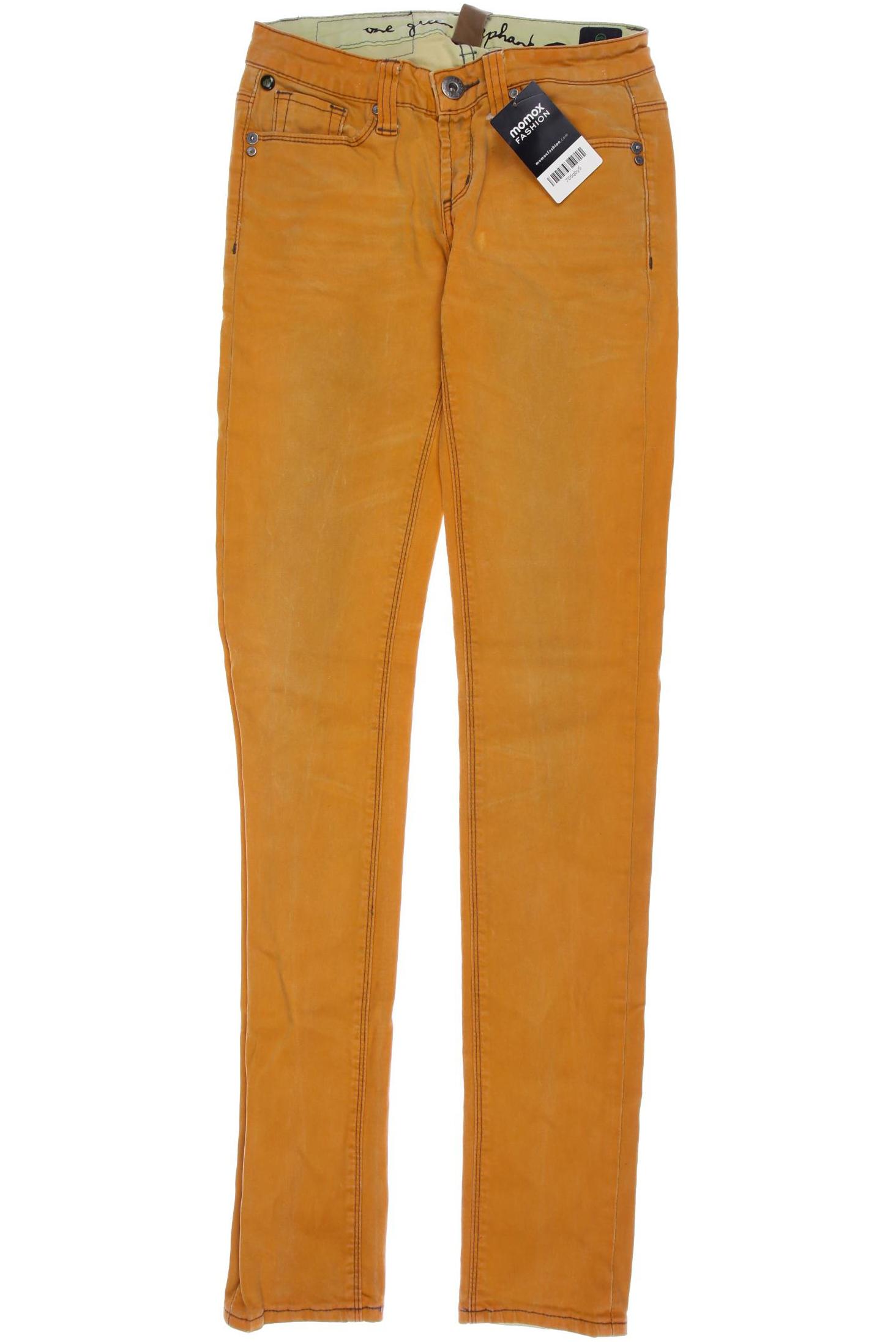 

One Green Elephant Damen Jeans, orange, Gr. 36