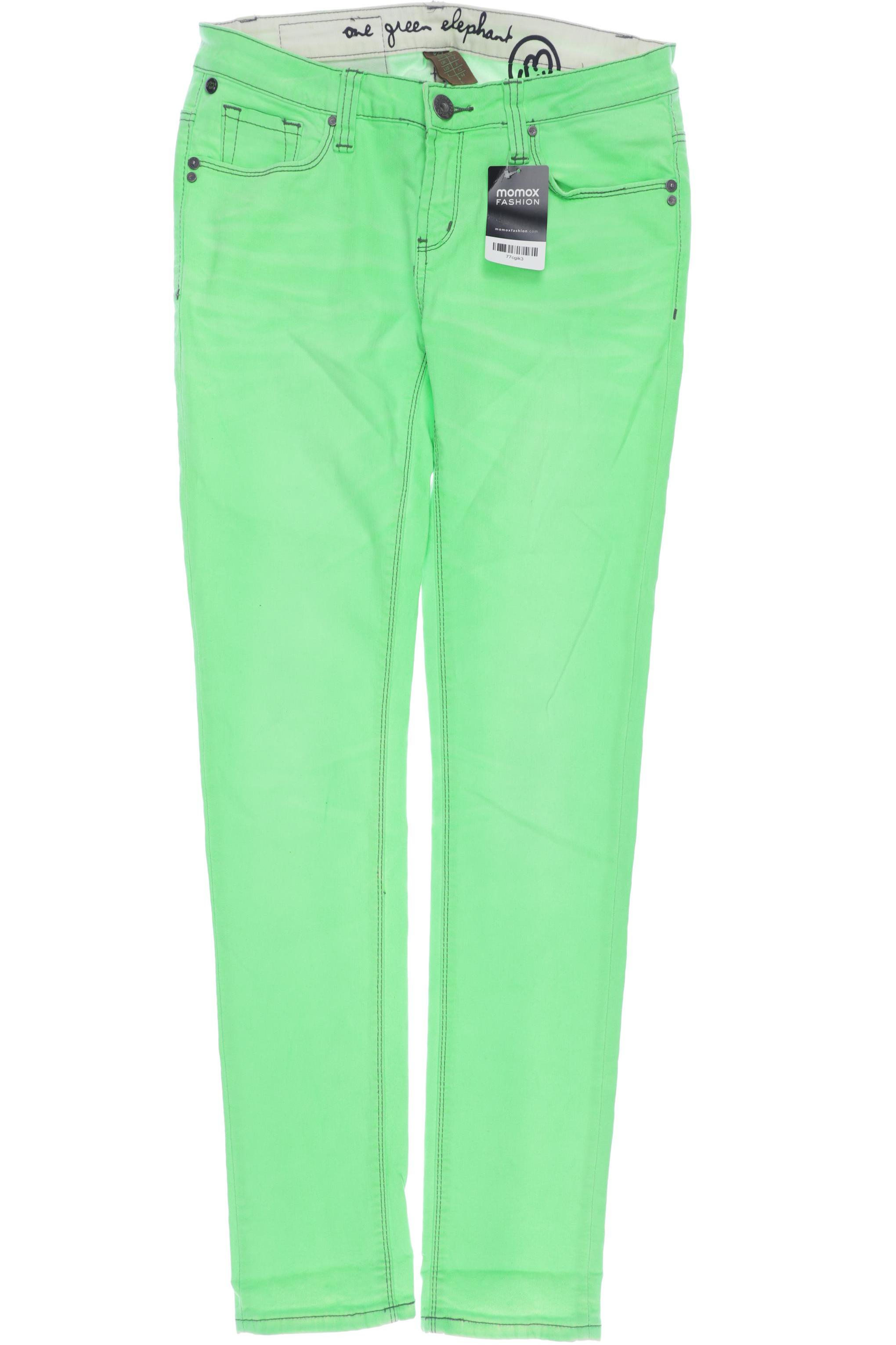 

One Green Elephant Damen Jeans, hellgrün, Gr. 40