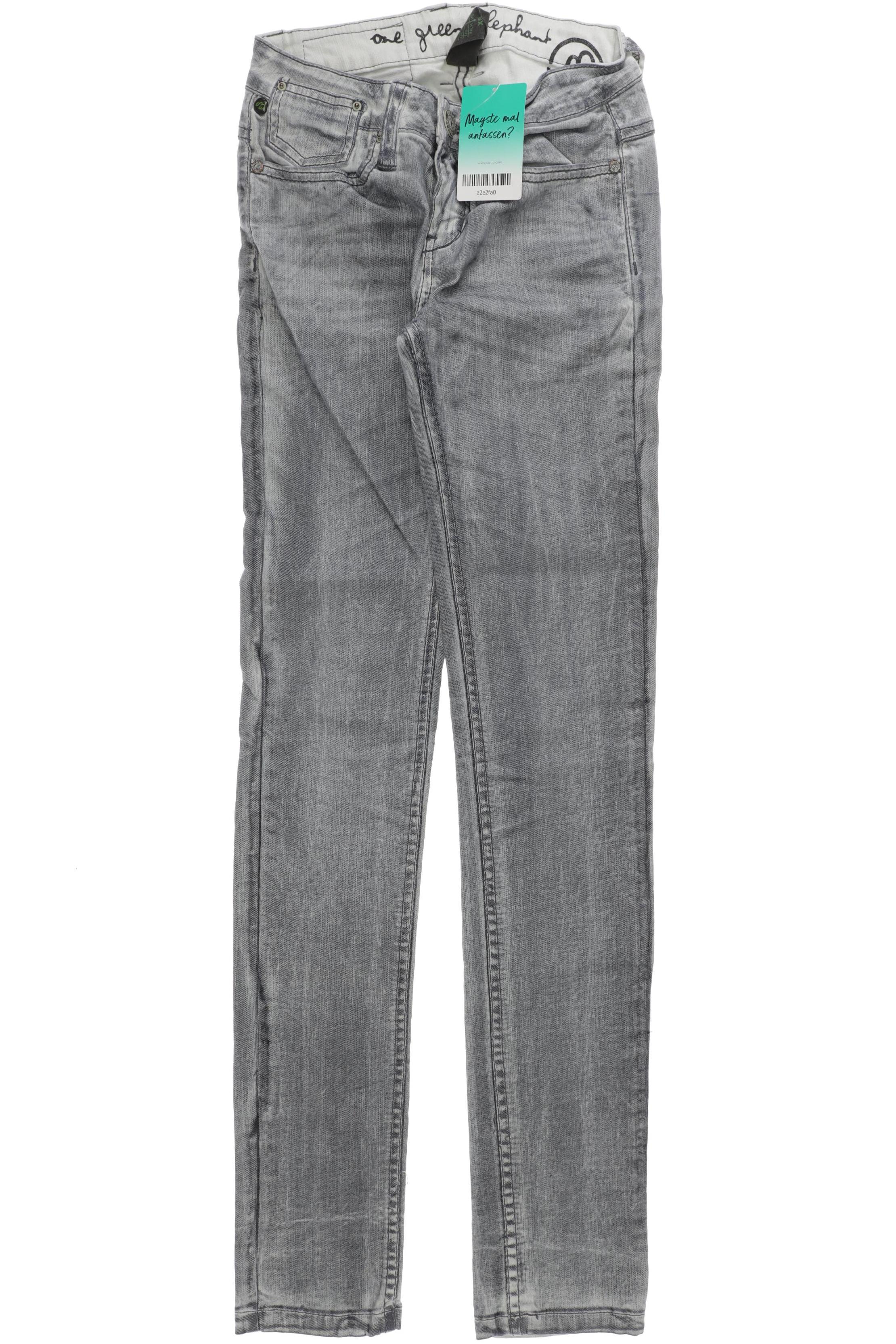 

One Green Elephant Damen Jeans, grau, Gr. 0