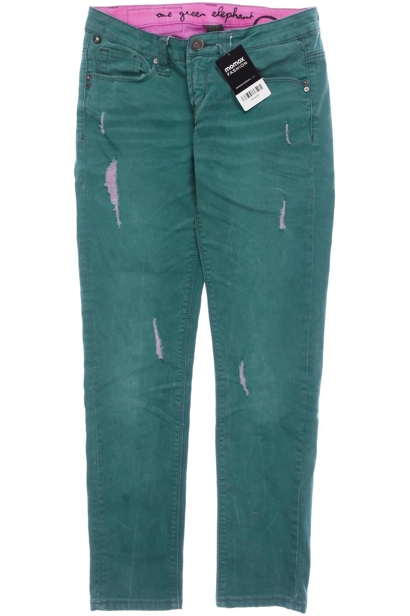 

One Green Elephant Damen Jeans, türkis, Gr. 36
