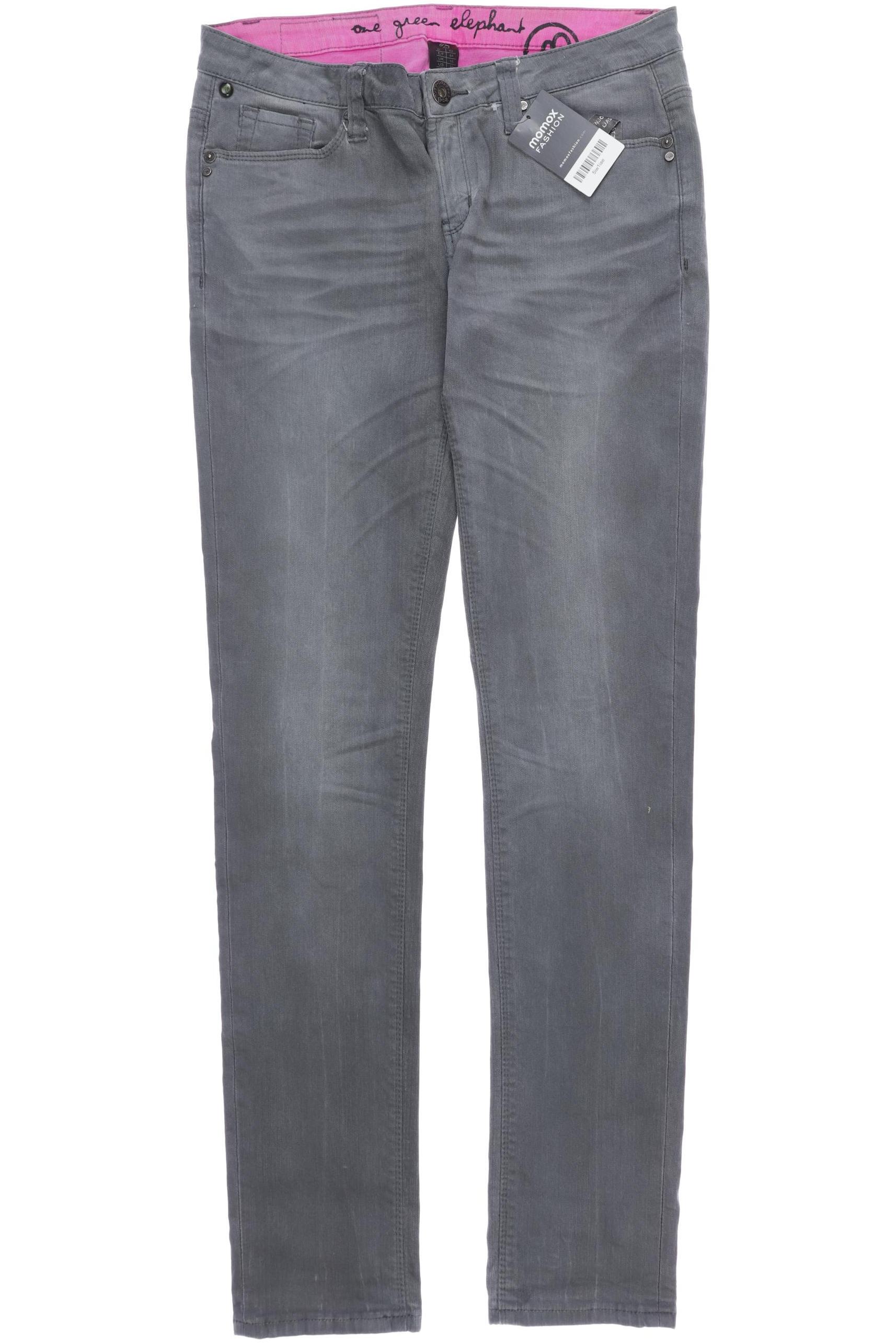 

One Green Elephant Damen Jeans, grau, Gr. 42