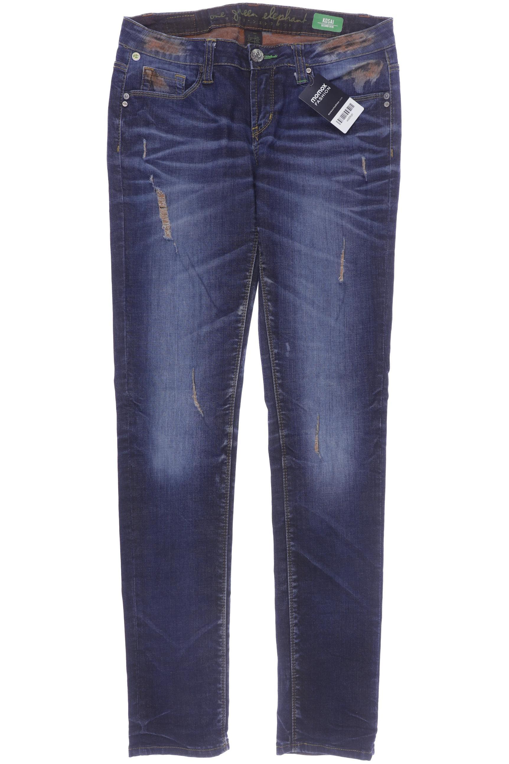 

One Green Elephant Damen Jeans, blau, Gr. 40