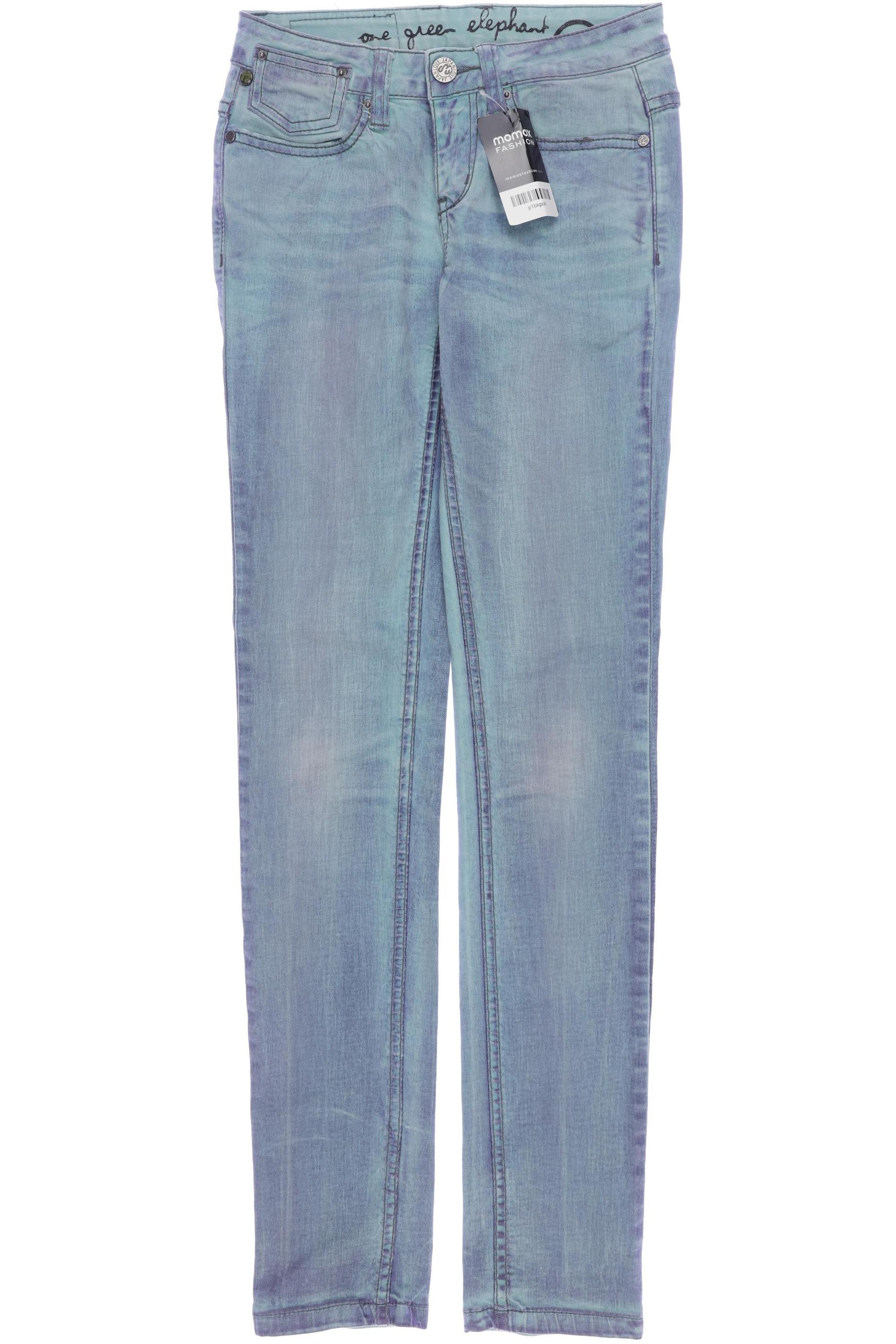

One Green Elephant Damen Jeans, türkis, Gr. 34