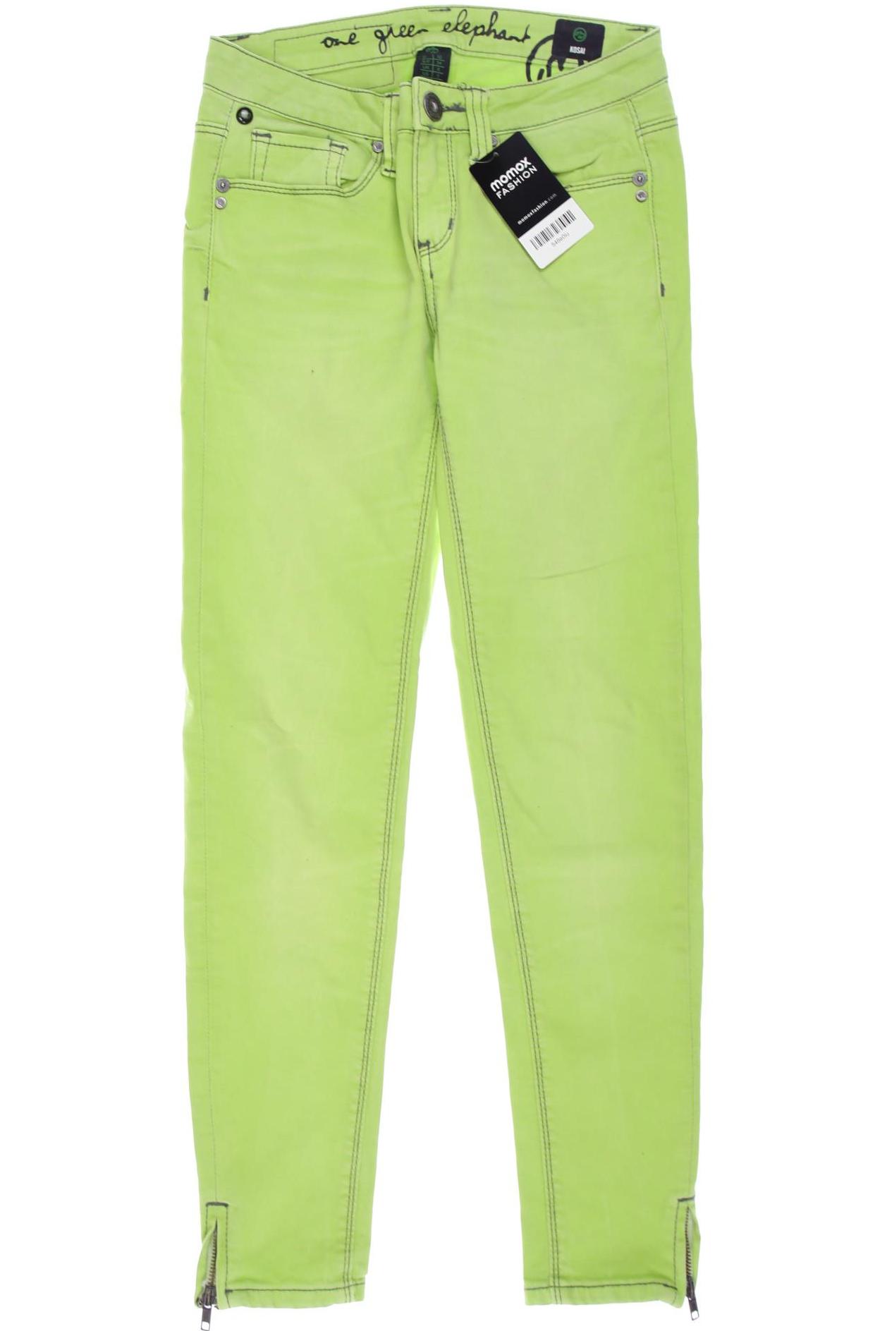 

One Green Elephant Damen Jeans, hellgrün, Gr. 32